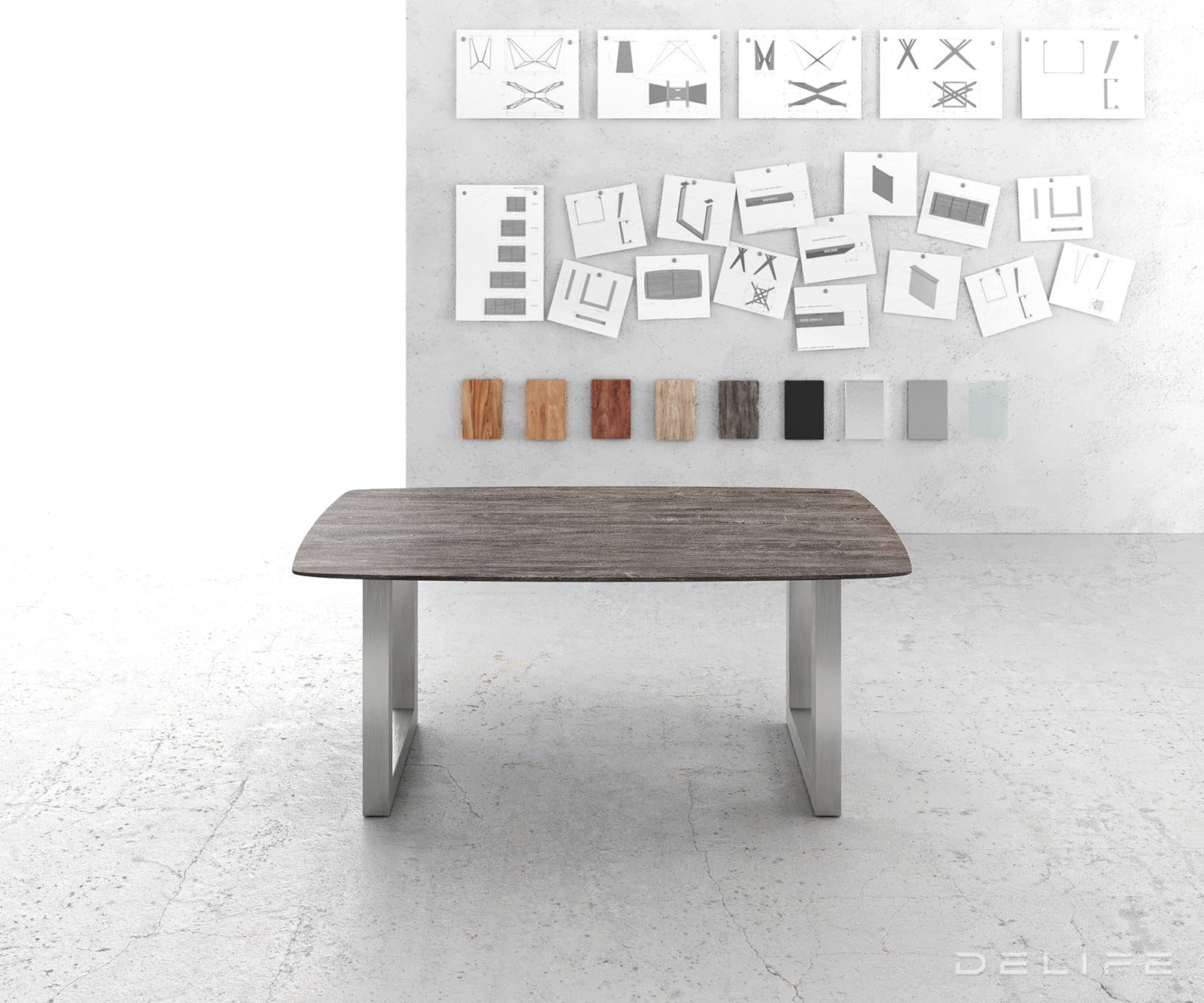 Blagovaonski stol Edge Bott, Materijal: Bagrem