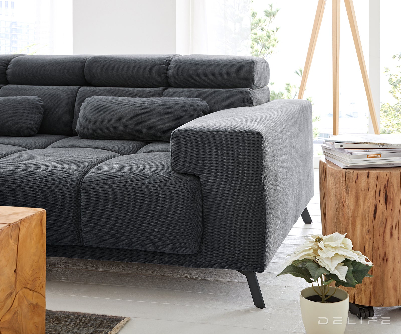 Kutna garnitura Ordino 284x200cm, Materijal: Mikrofibra