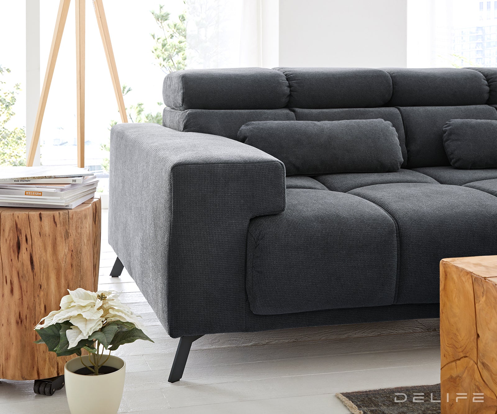 Kutna garnitura Ordino 284x200cm, Materijal: Mikrofibra