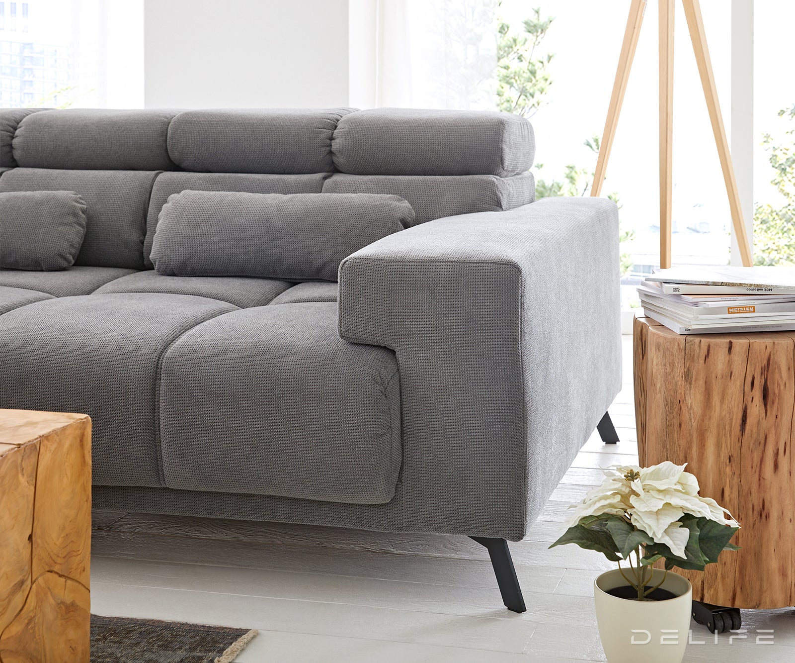 Kutna garnitura Ordino 284x200cm, Materijal: Mikrofibra