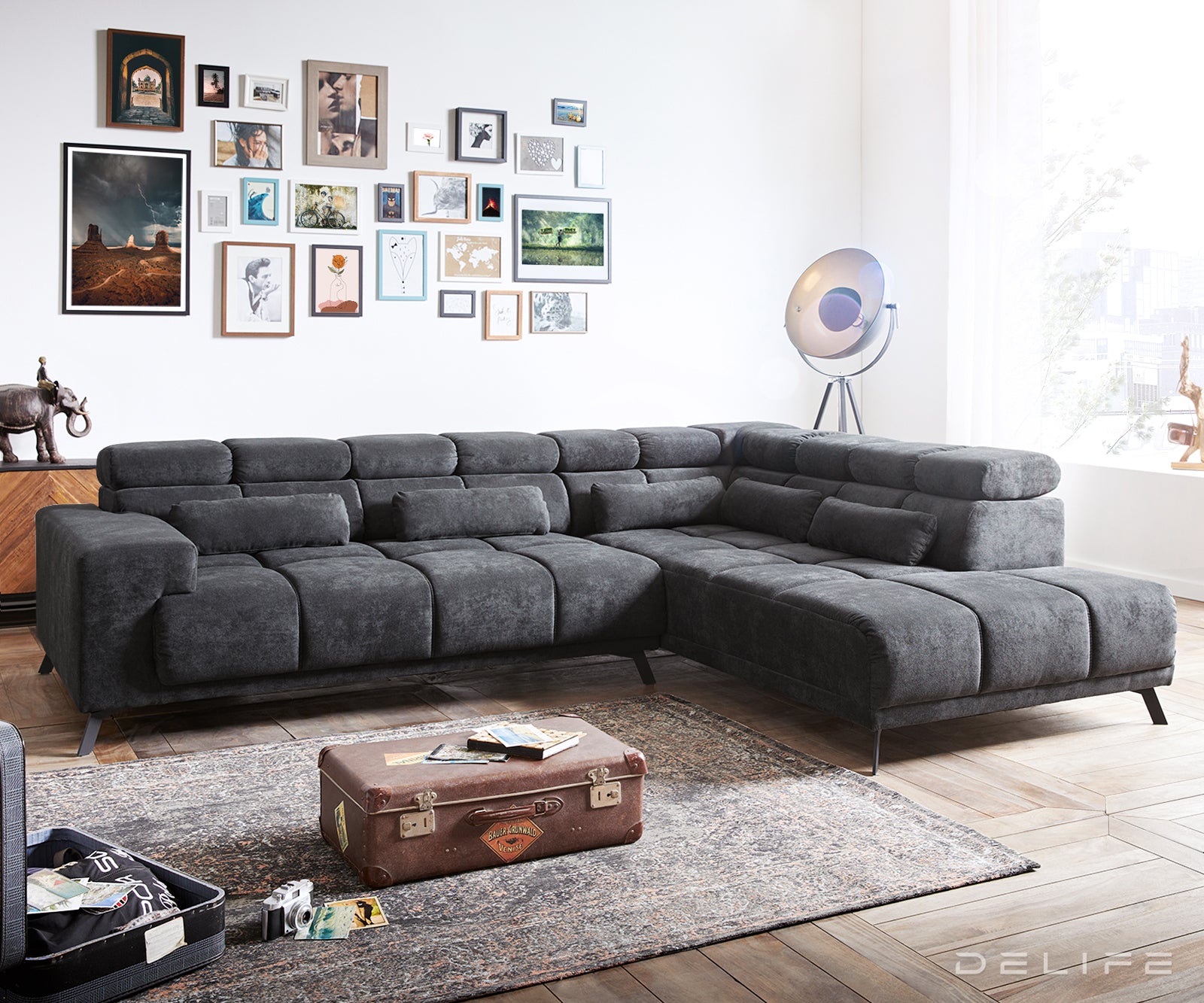 Kutna garnitura Catan 295x230cm, Materijal: Mikrofibra