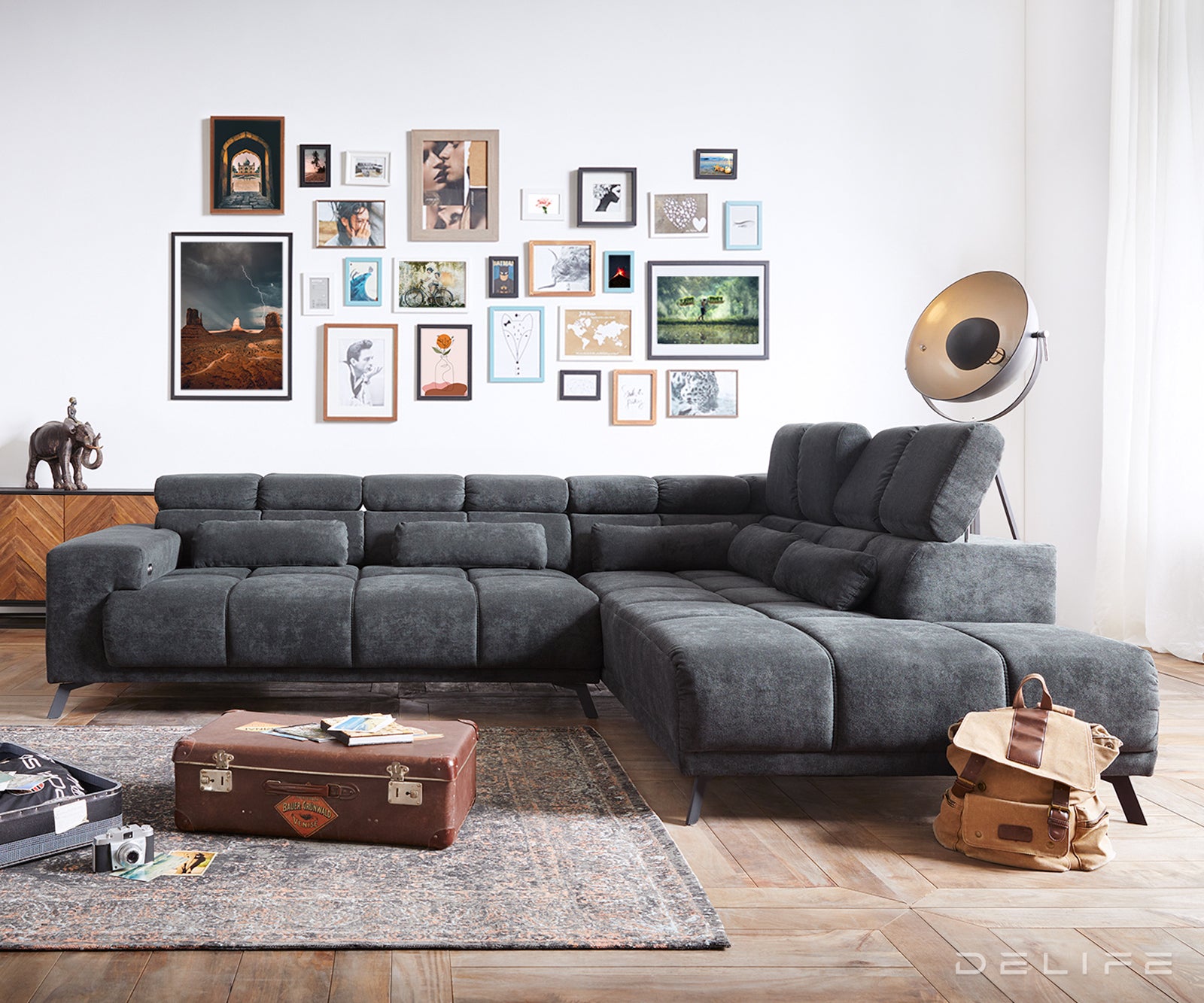 Kutna garnitura Catan 295x230cm, Materijal: Mikrofibra