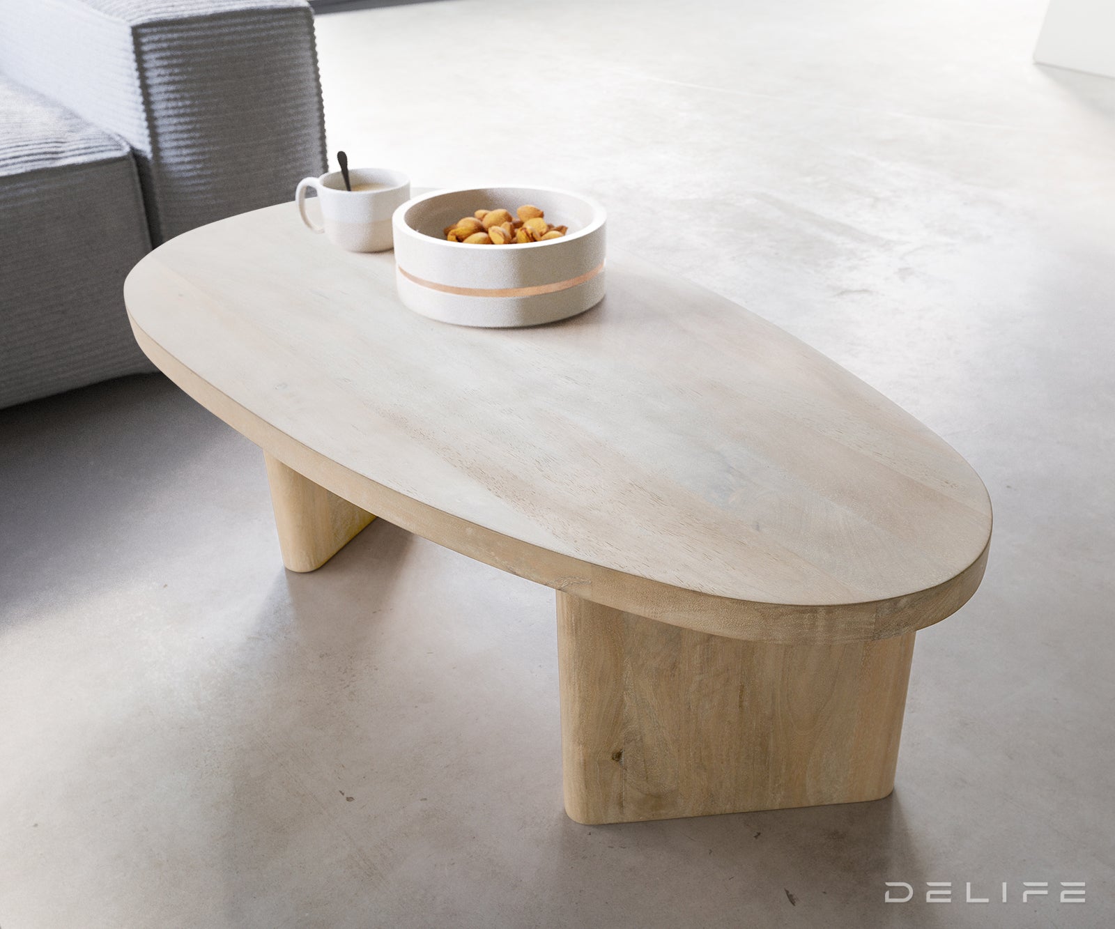 Klub stolić Wido 110x50x35cm, Materijal: Mango