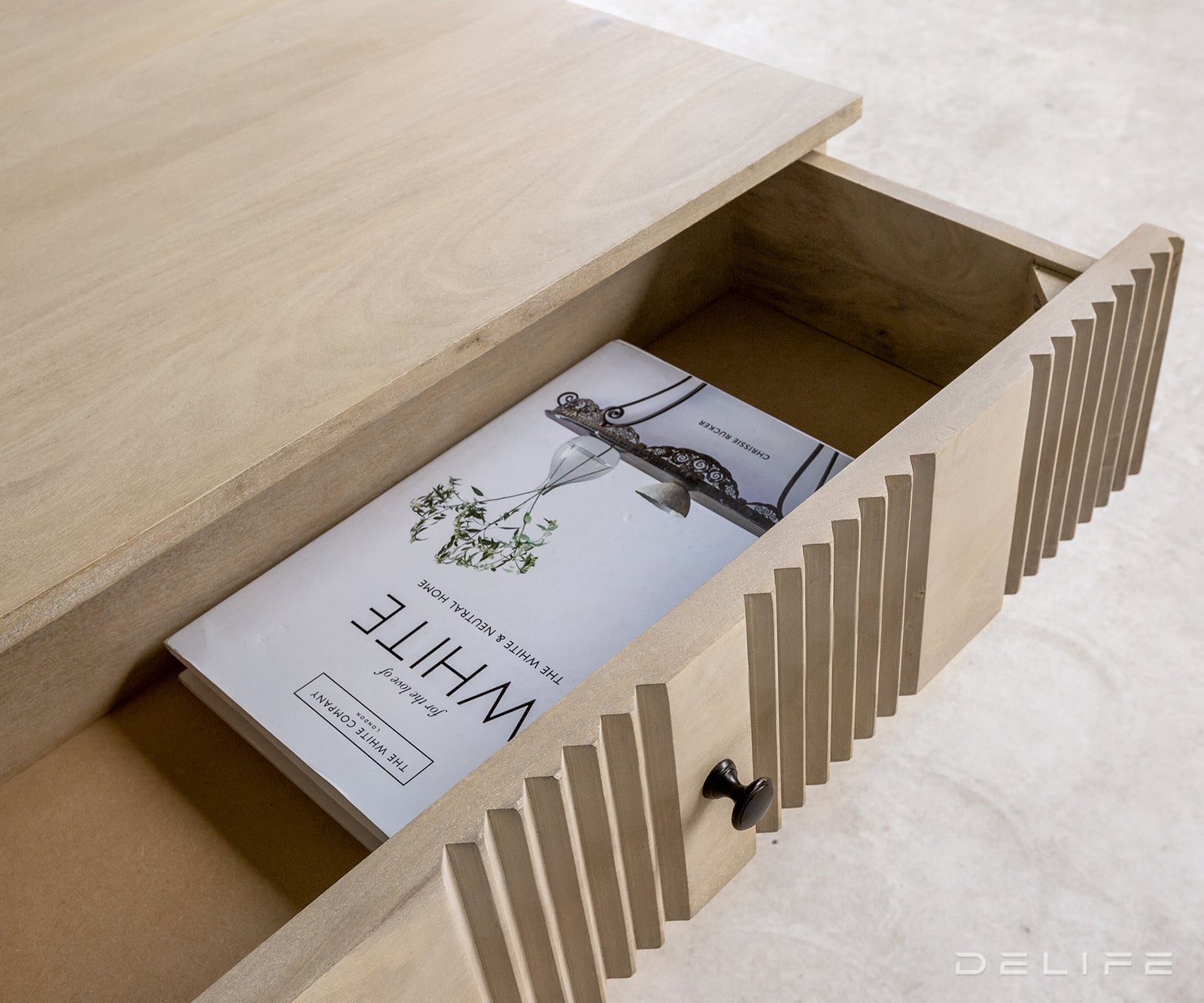 Klub stolić Nereos 130x60x51cm, Materijal: Mango