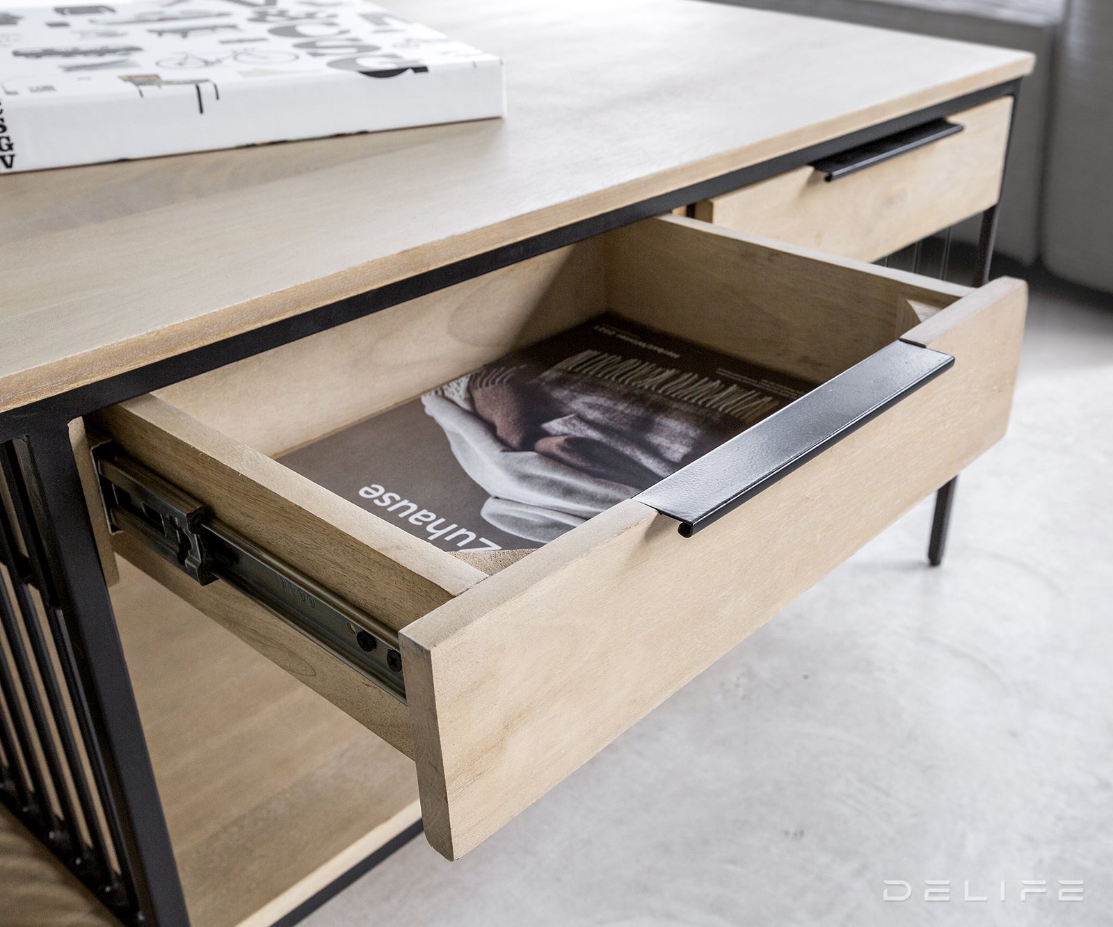 Klub stolić Libina 120x60x50cm, Materijal: Mango