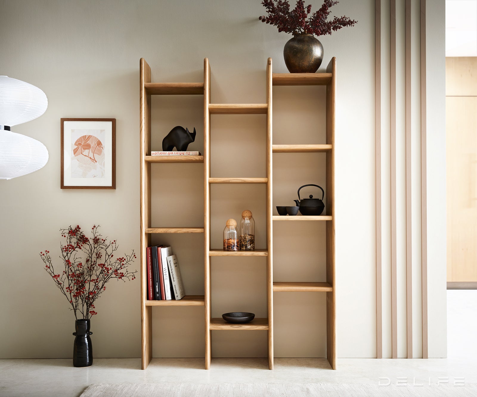 Poličar Tizi 110x175cm, Materijal: Bagrem