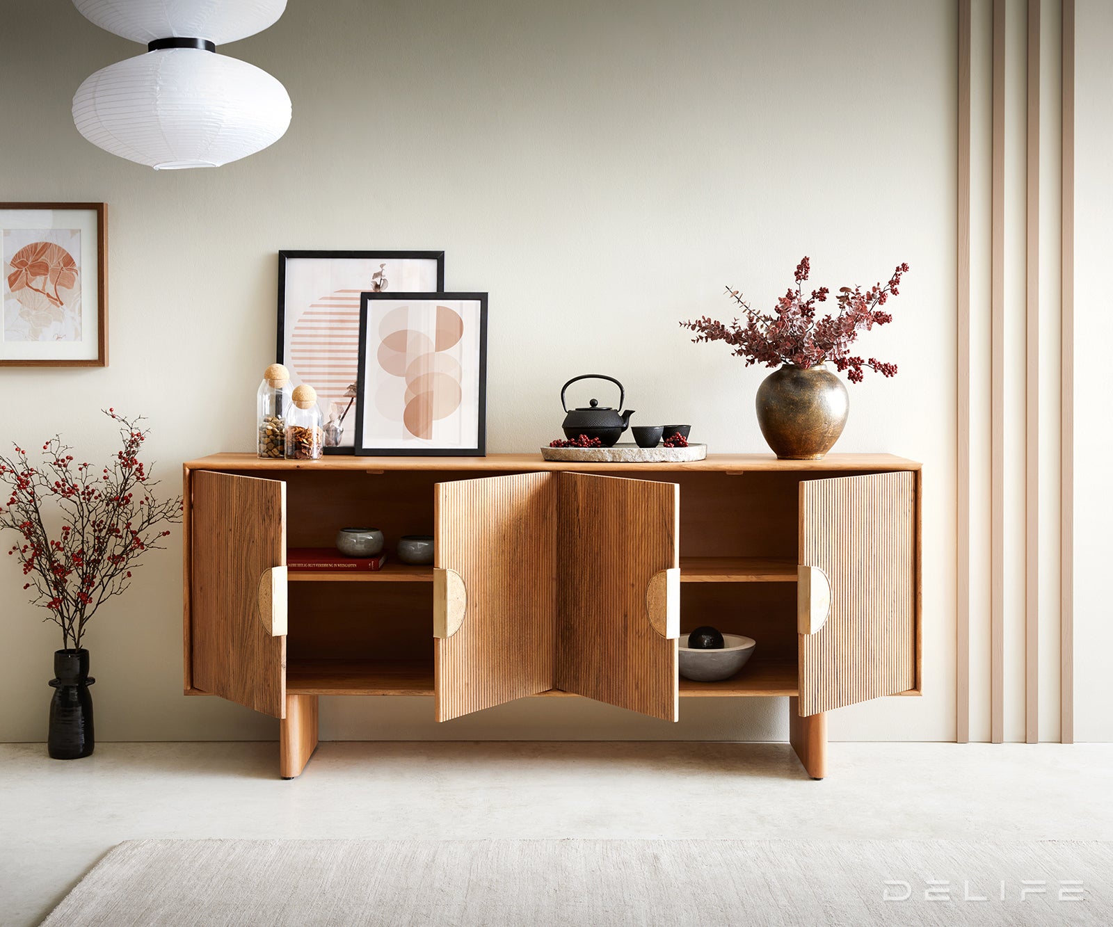 Komoda Surimu 175cm, Materijal: Bagrem