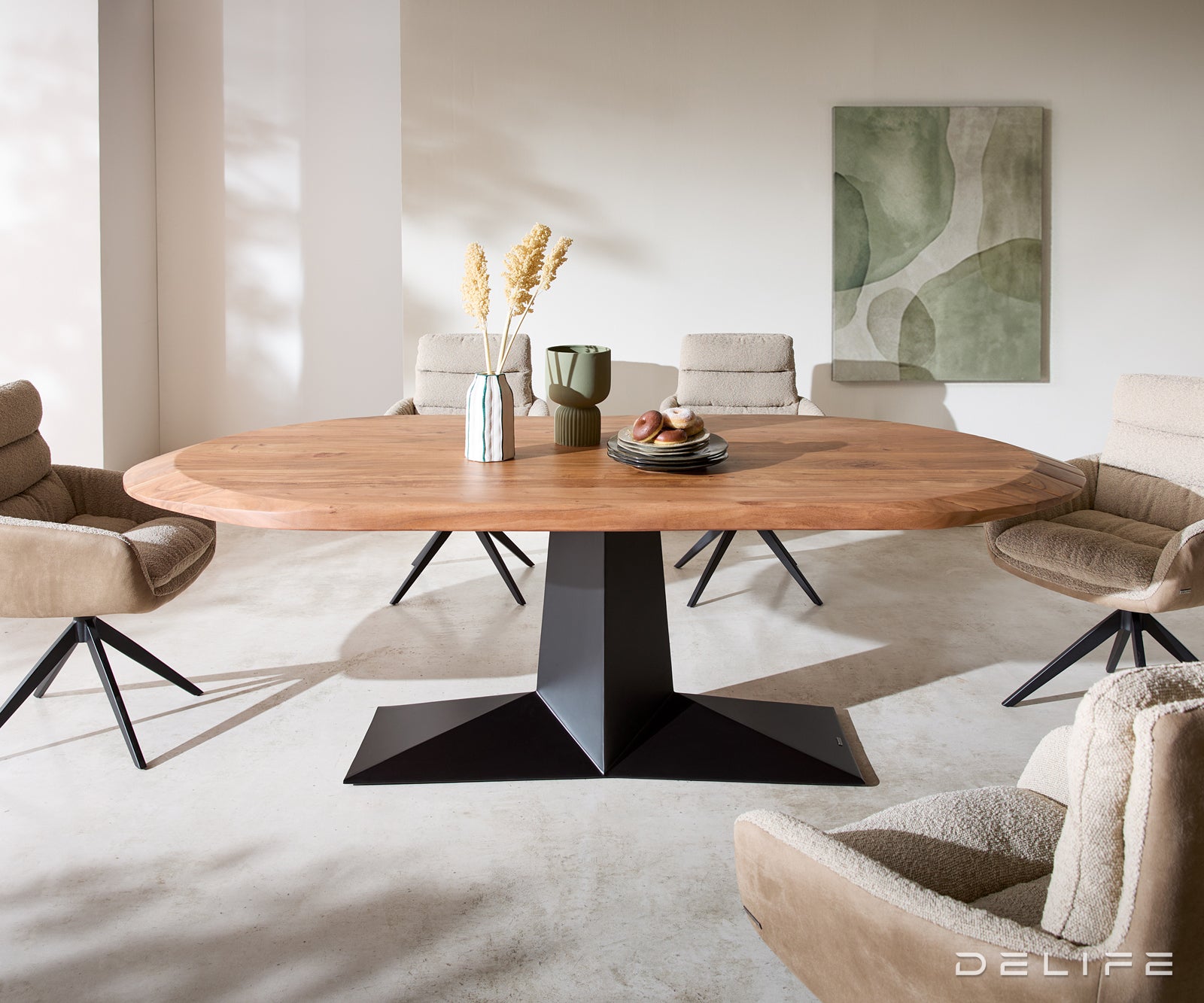 Blagovaonski stol Aithon 240x105cm, Materijal: Bagrem