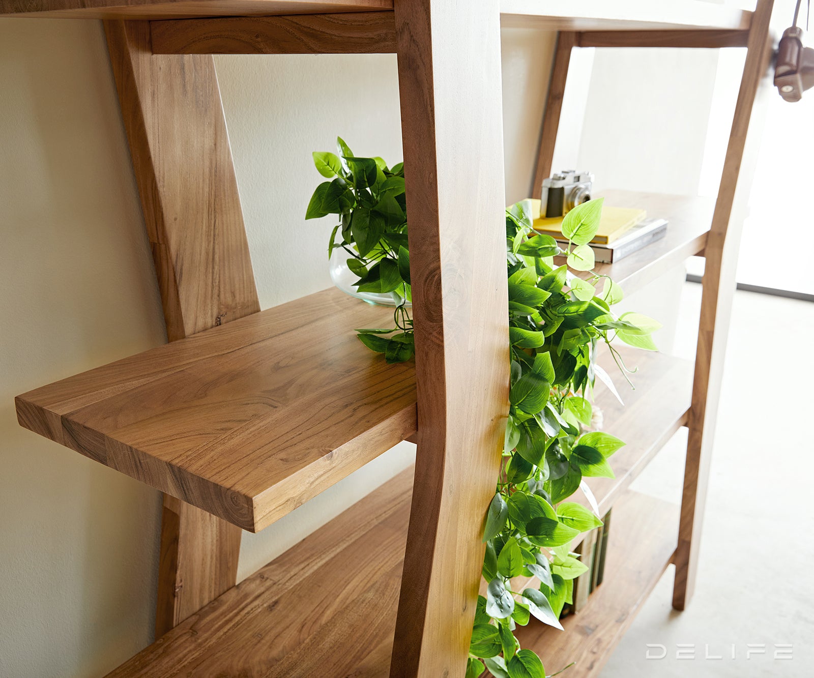 Poličar Xanthios 170x40cm, Materijal: Bagrem