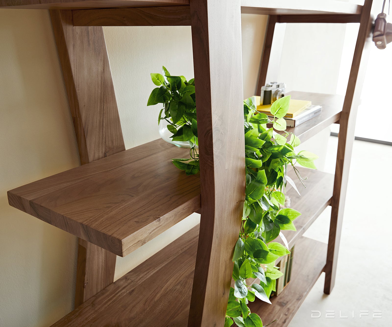 Poličar Xanthios 170x40cm, Materijal: Bagrem