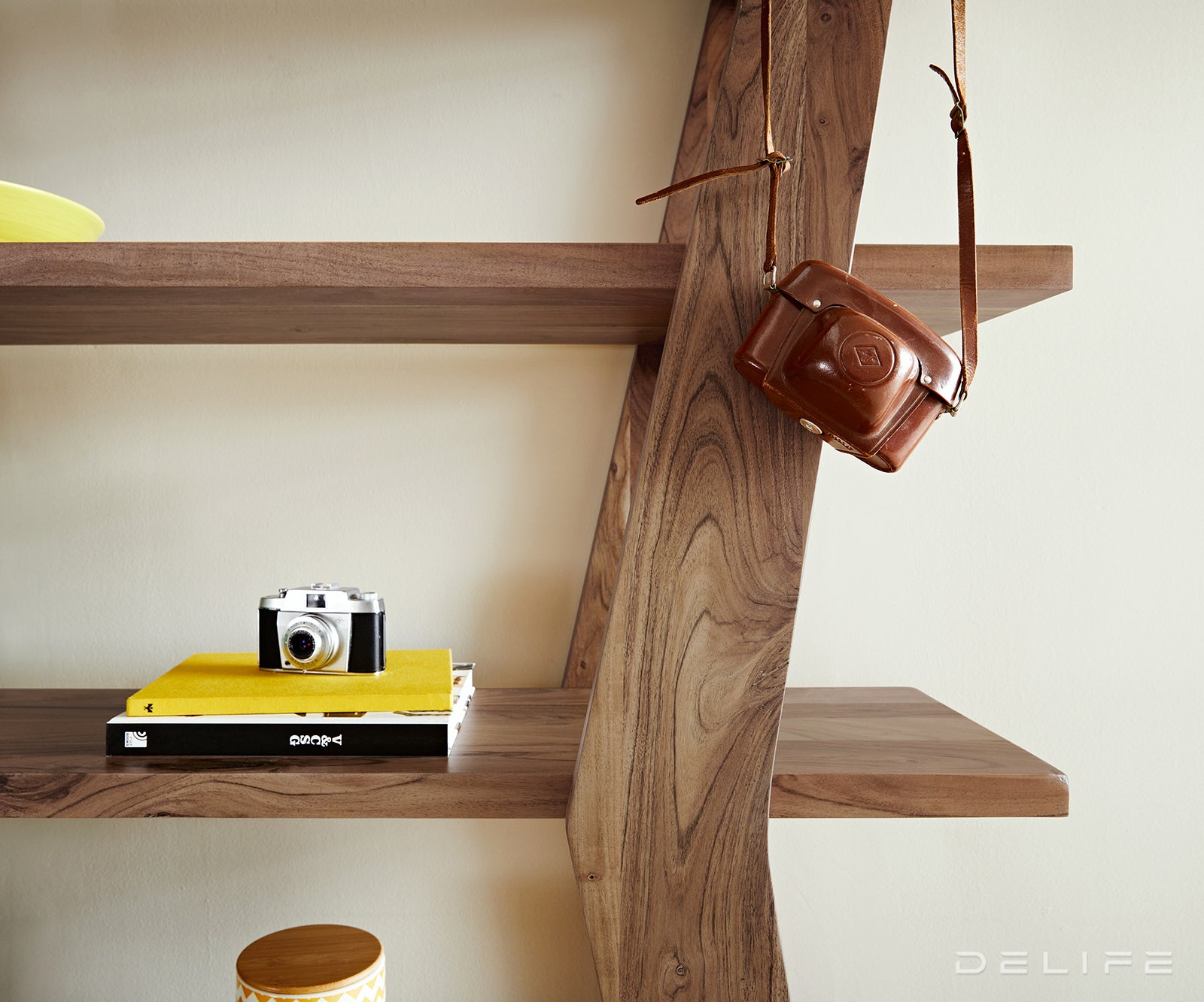 Poličar Xanthios 170x40cm, Materijal: Bagrem