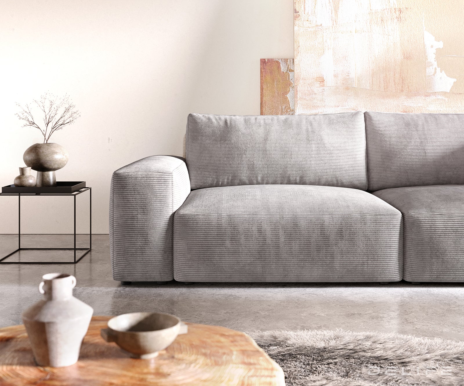 Sofa Lanzo XL 273x125cm, Materijal: Rebrasta tkanina