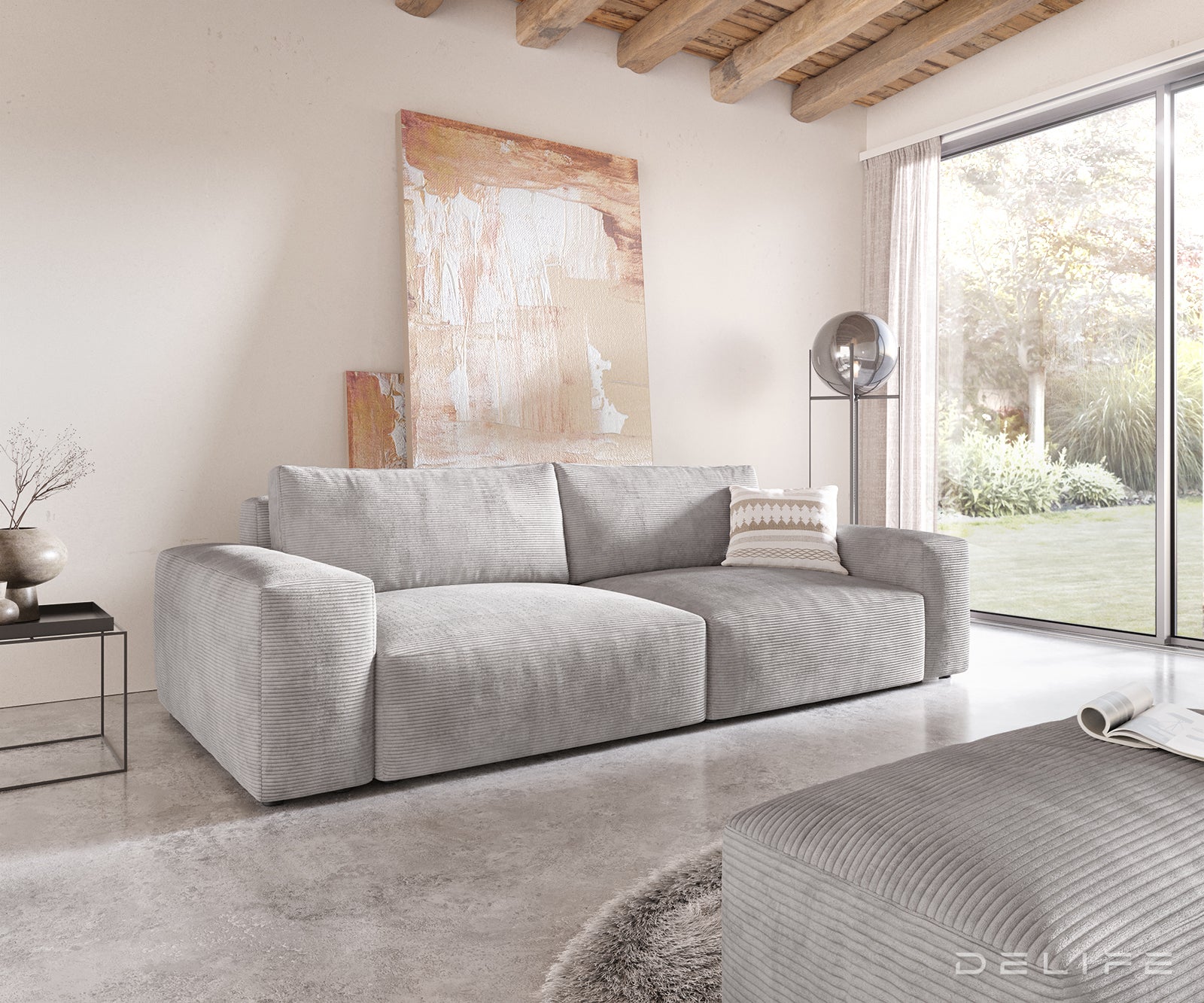 Sofa Lanzo XL 273x125cm, Materijal: Rebrasta tkanina