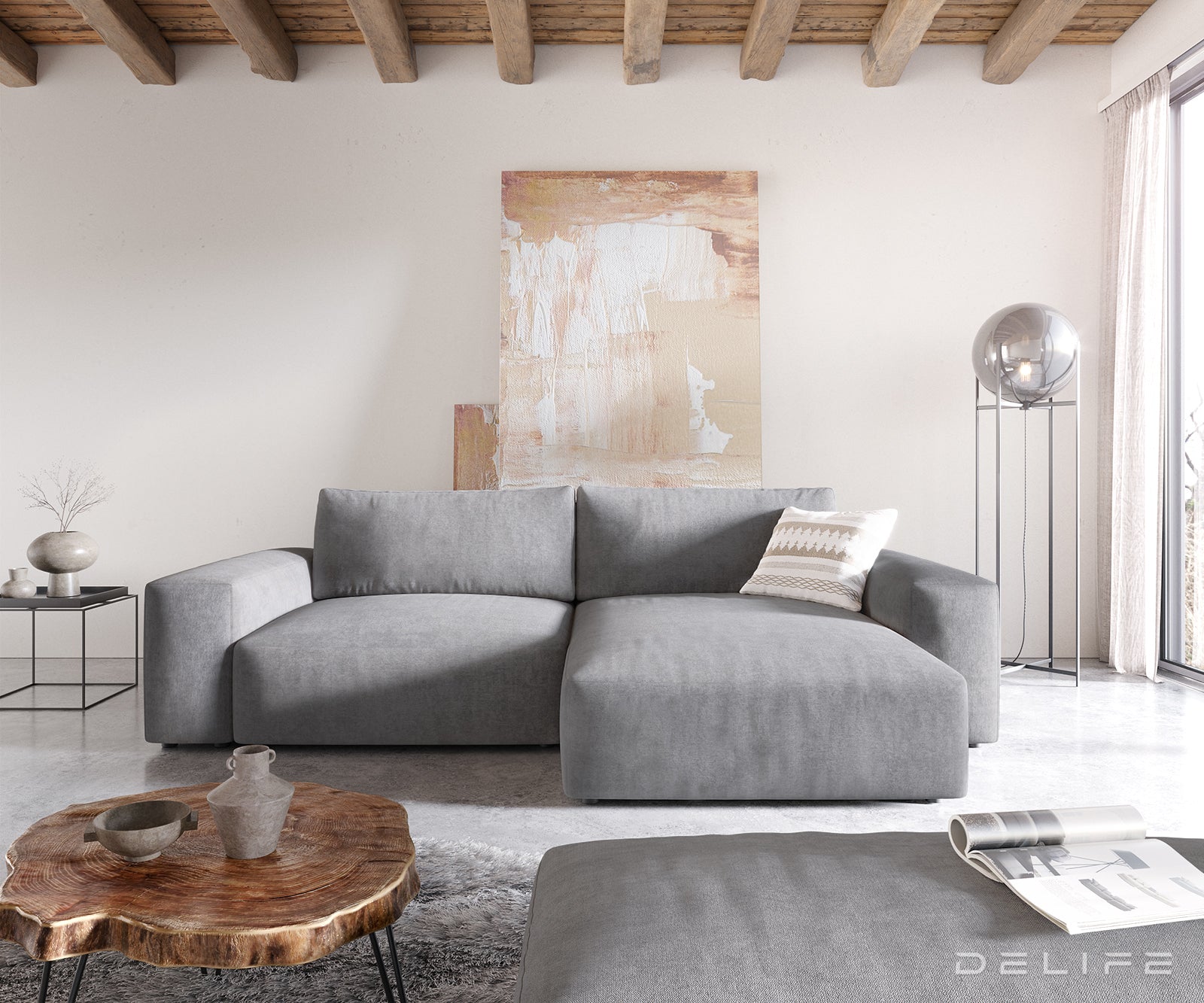 Kutna garnitura Lanzo XL 274x175x69cm, Materijal: Mikrofibra