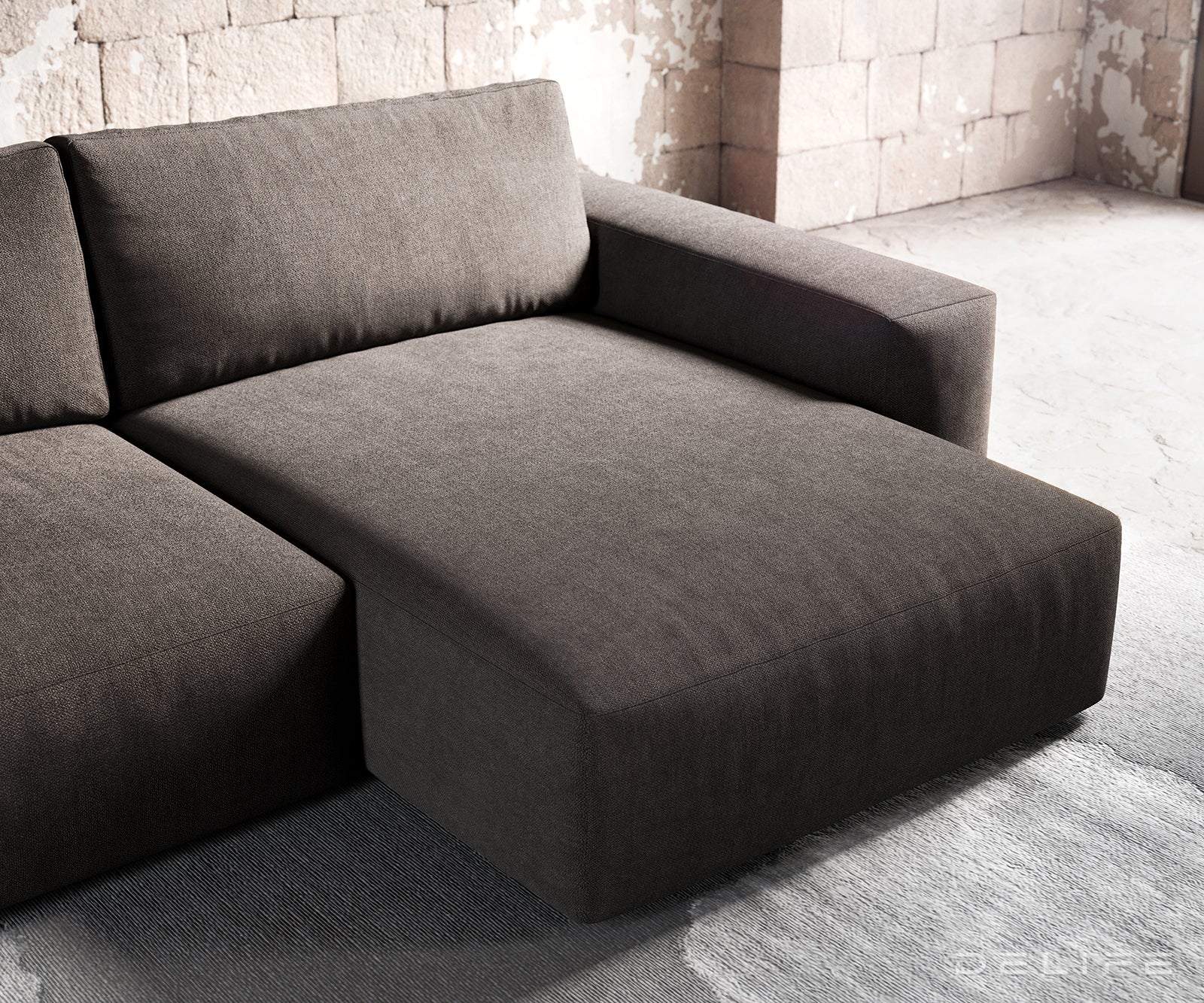 Kutna garnitura Lanzo XL 274x175x69cm, Materijal: Mikrofibra