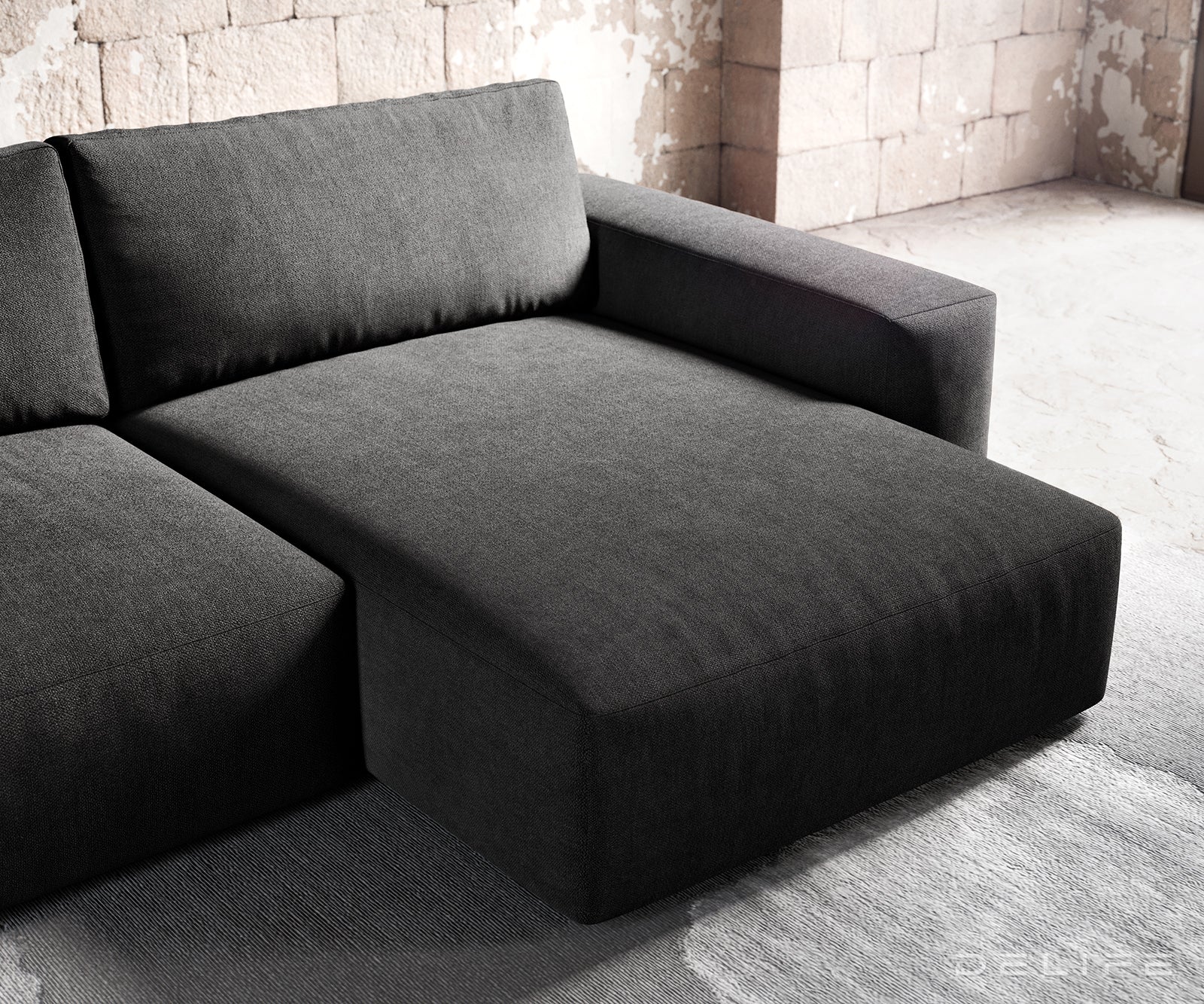 Kutna garnitura Lanzo XL 274x175x69cm, Materijal: Mikrofibra