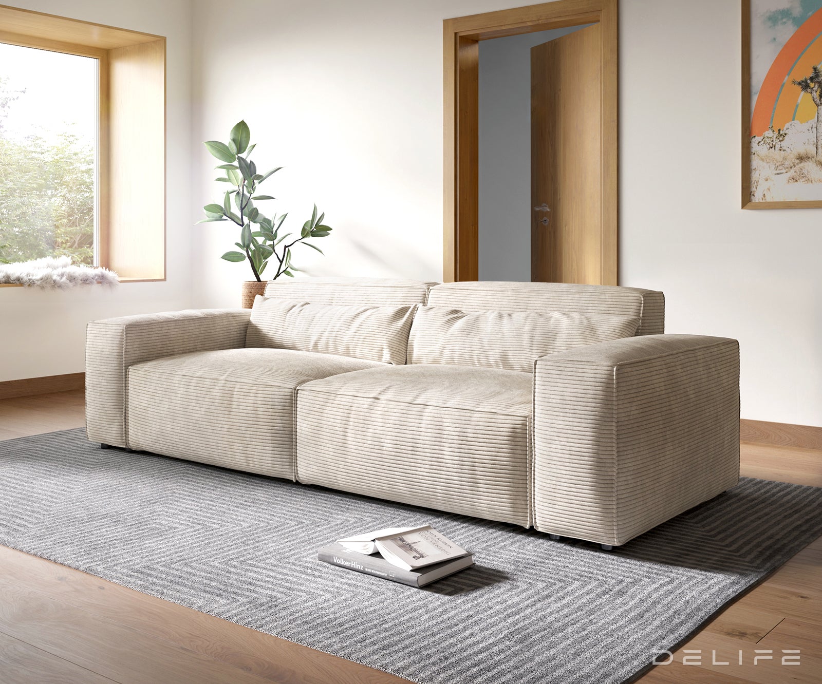 Sofa Sirpio XL 270x130cm, Materijal: Rebrasta tkanina