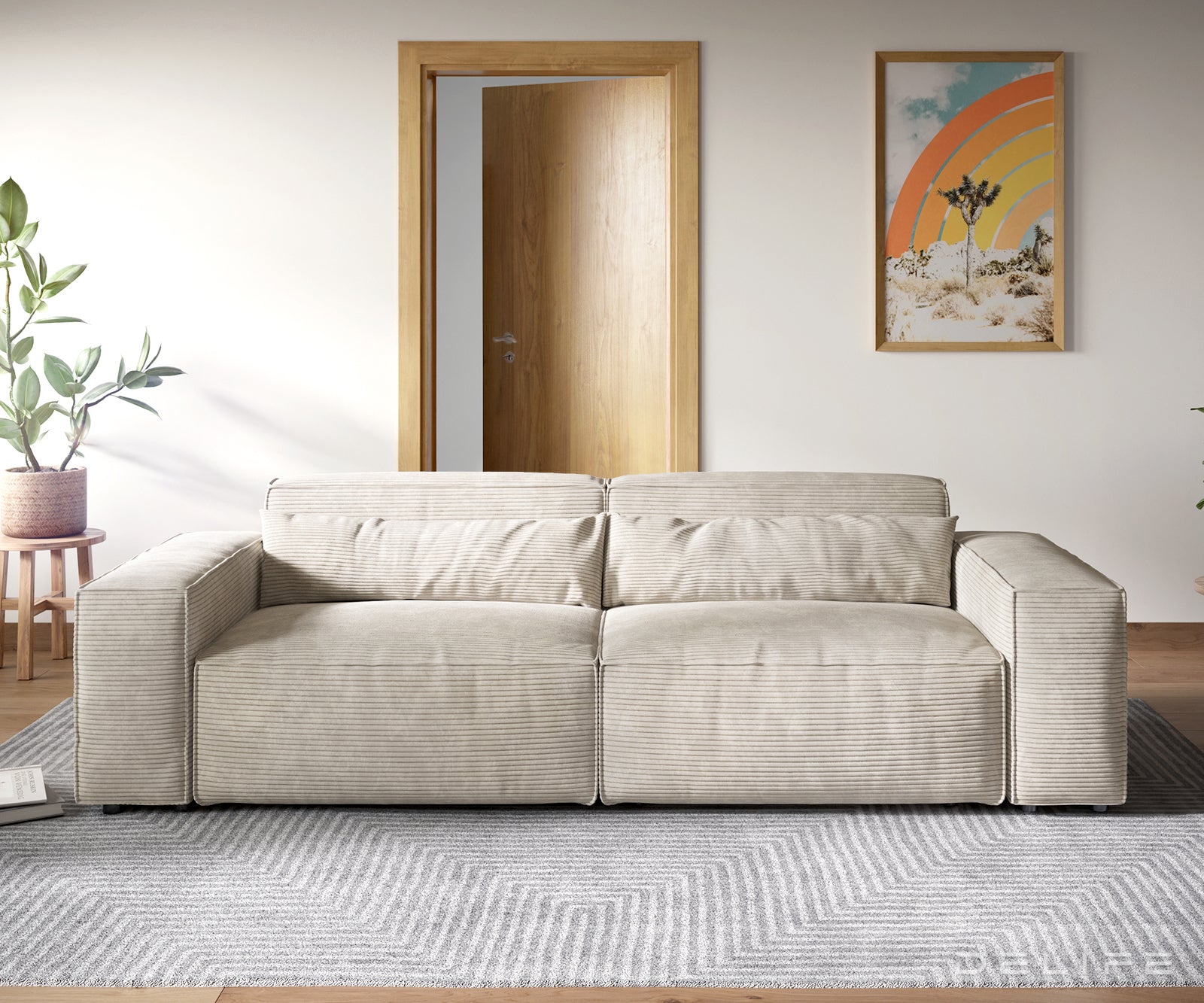 Sofa Sirpio XL 270x130cm, Materijal: Rebrasta tkanina