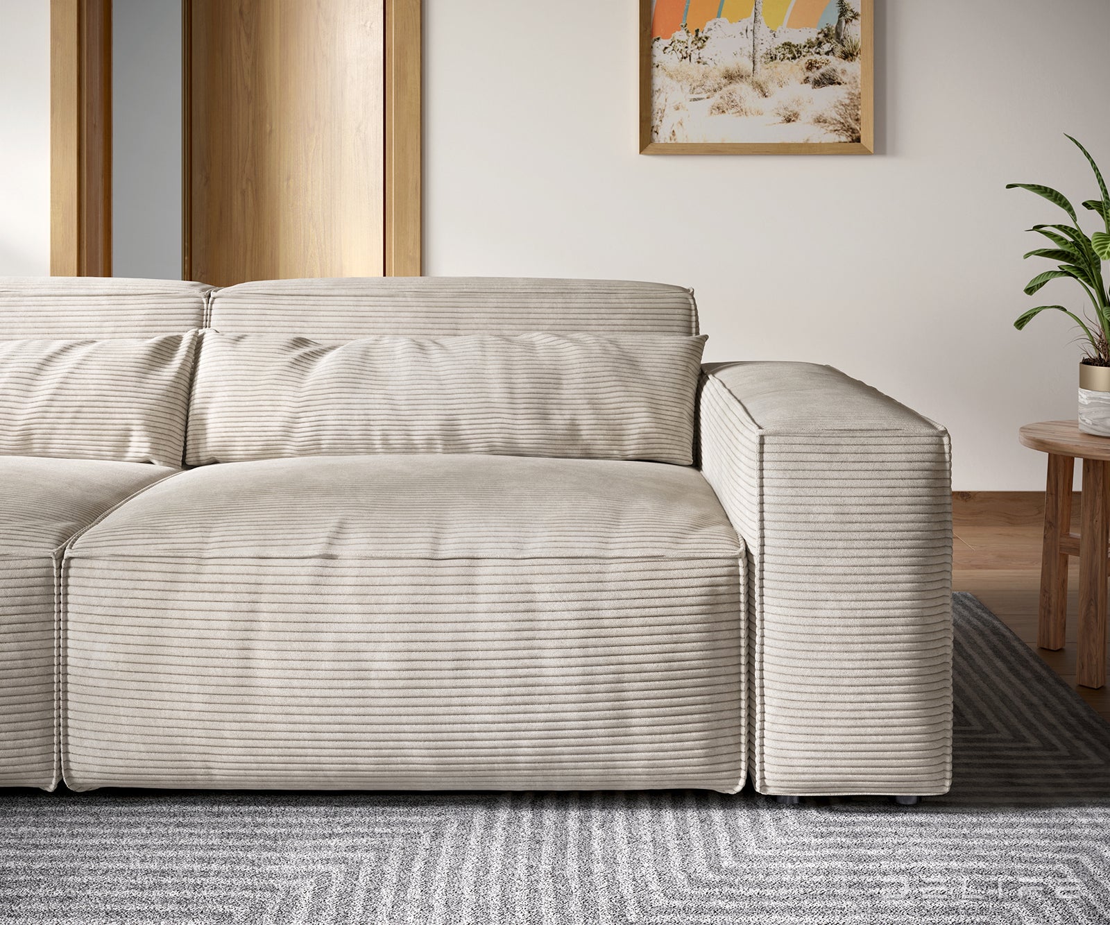 Sofa Sirpio XL 270x130cm, Materijal: Rebrasta tkanina