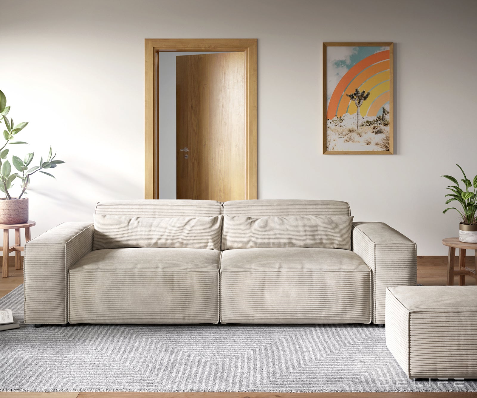Sofa Sirpio XL 270x130cm, Materijal: Rebrasta tkanina