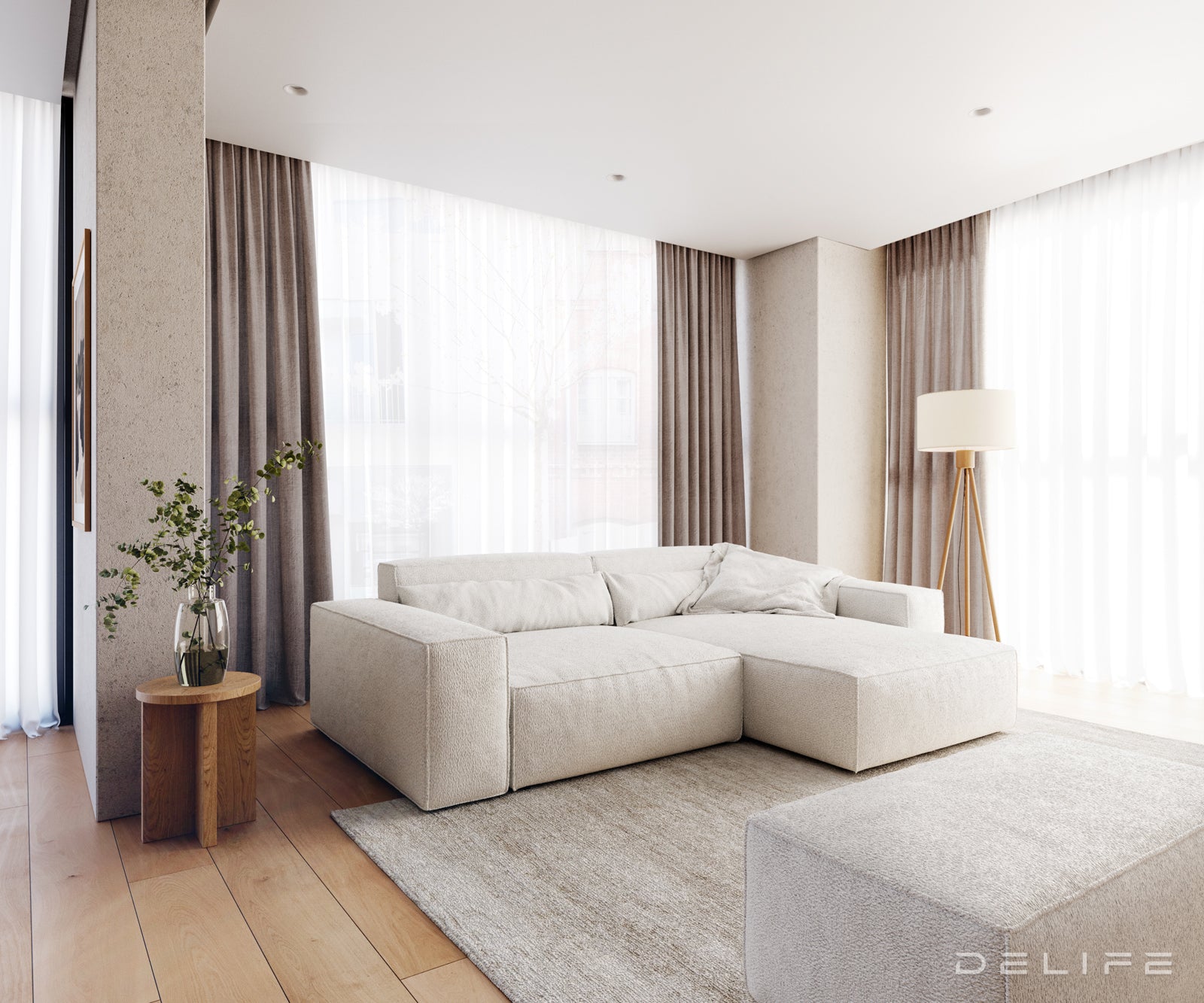 Kutna garnitura Sirpio XL 266x173cm, Materijal: Boucle