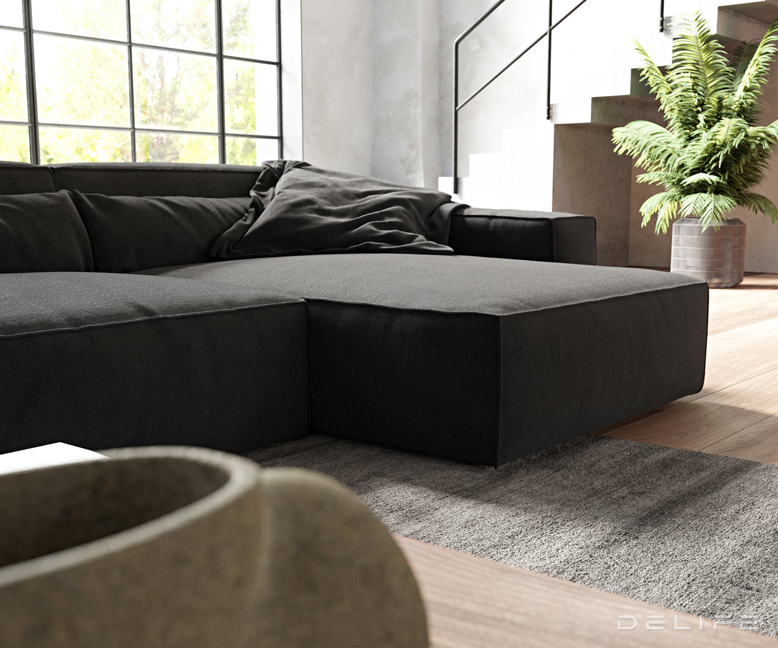 Kutna garnitura Sirpio XL 370x173cm, Materijal: Mikrofibra