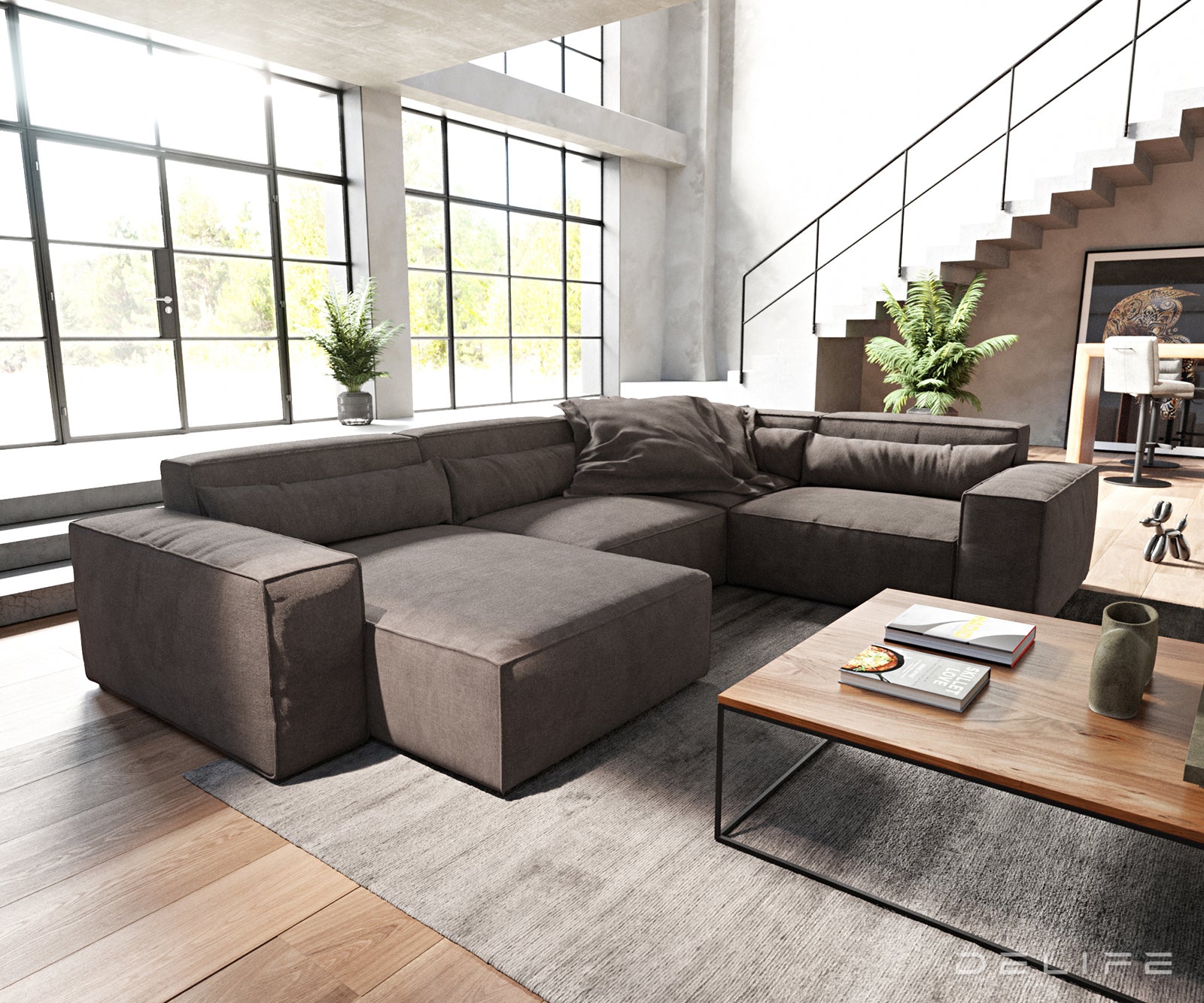 Velika kutna garnitura Sirpio L 330x230cm, Materijal: Mikrofibra