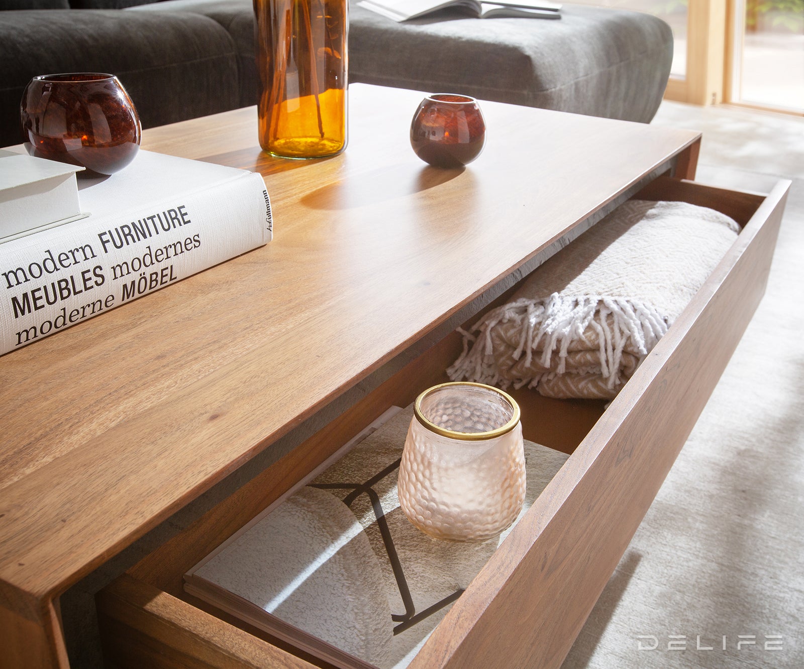 Klub stolić Stonegrace 115x60cm, Materijal: Bagrem