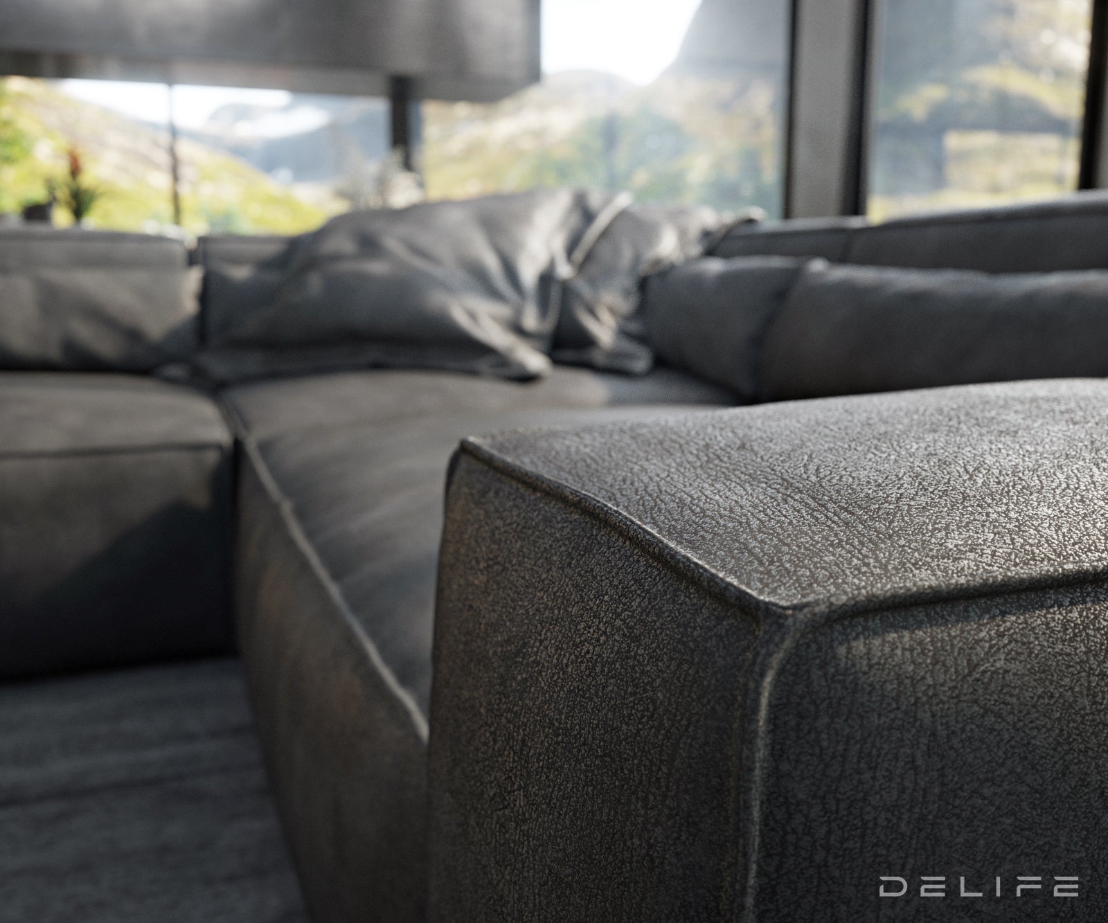 Velika kutna garnitura Sirpio XL 360x258cm, Materijal: Imitacija kože