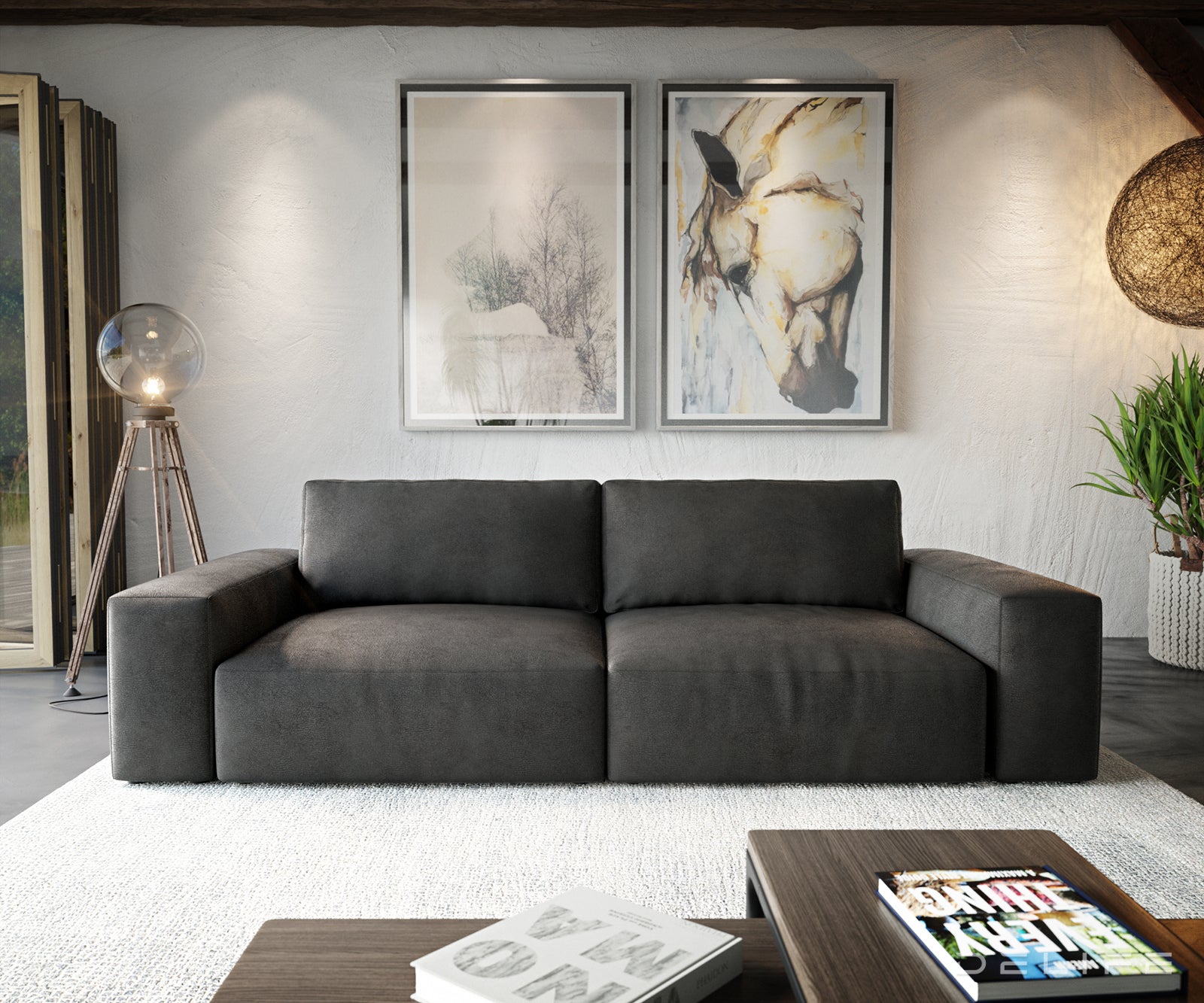 Sofa Lanzo XL 273x125cm, Materijal: Imitacija kože