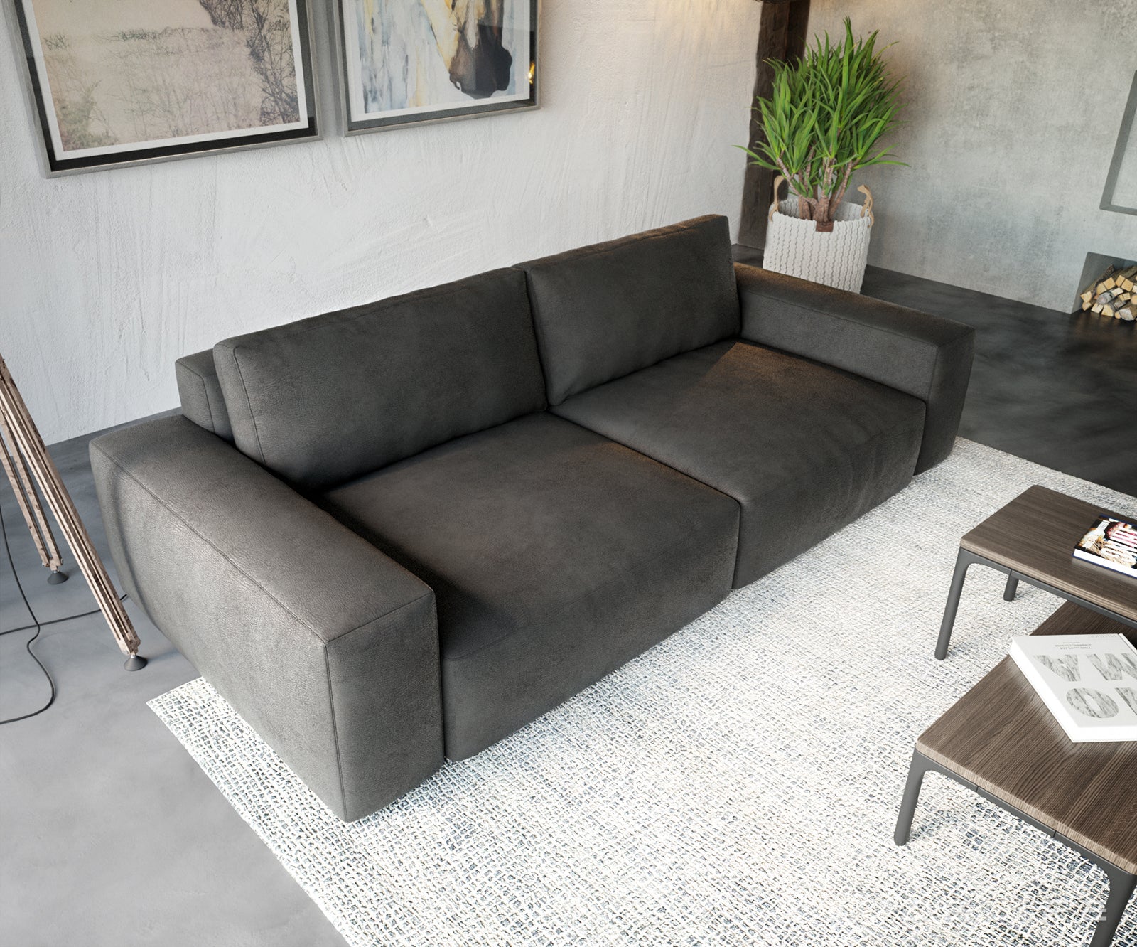 Sofa Lanzo XL 273x125cm, Materijal: Imitacija kože