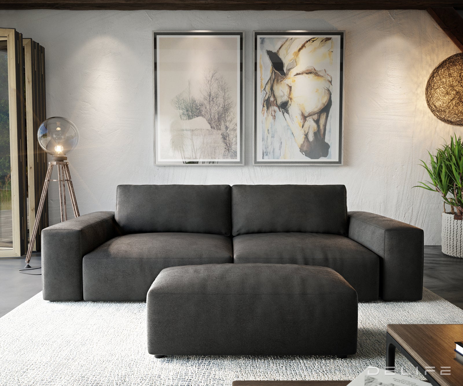 Sofa Lanzo XL 273x125cm, Materijal: Imitacija kože