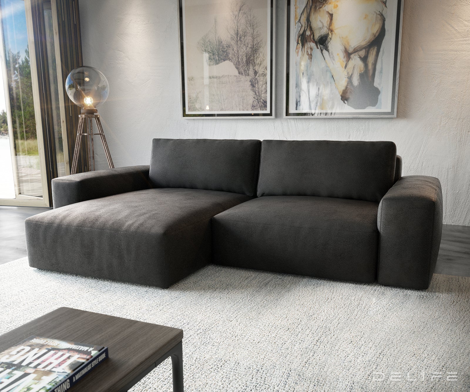 Kutna garnitura Lanzo XL, Materijal: Imitacija kože