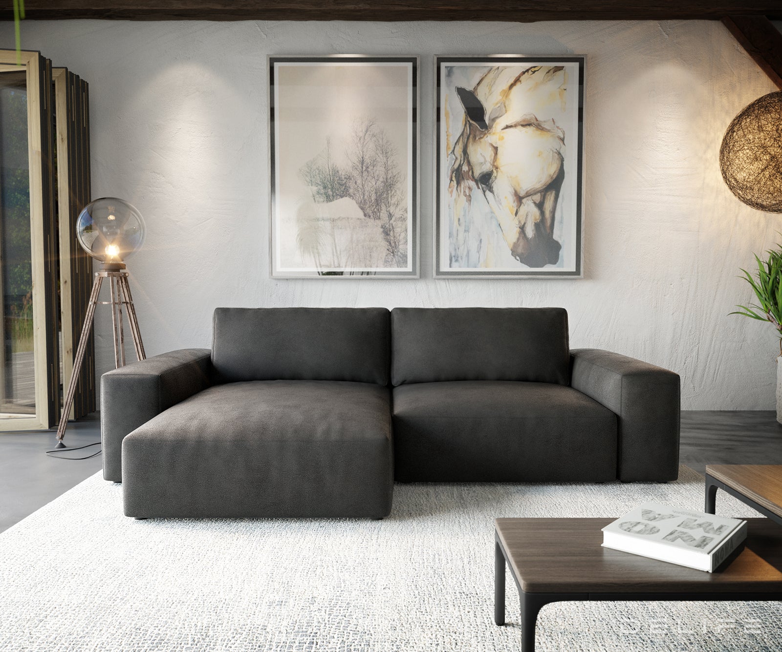 Kutna garnitura Lanzo XL, Materijal: Imitacija kože