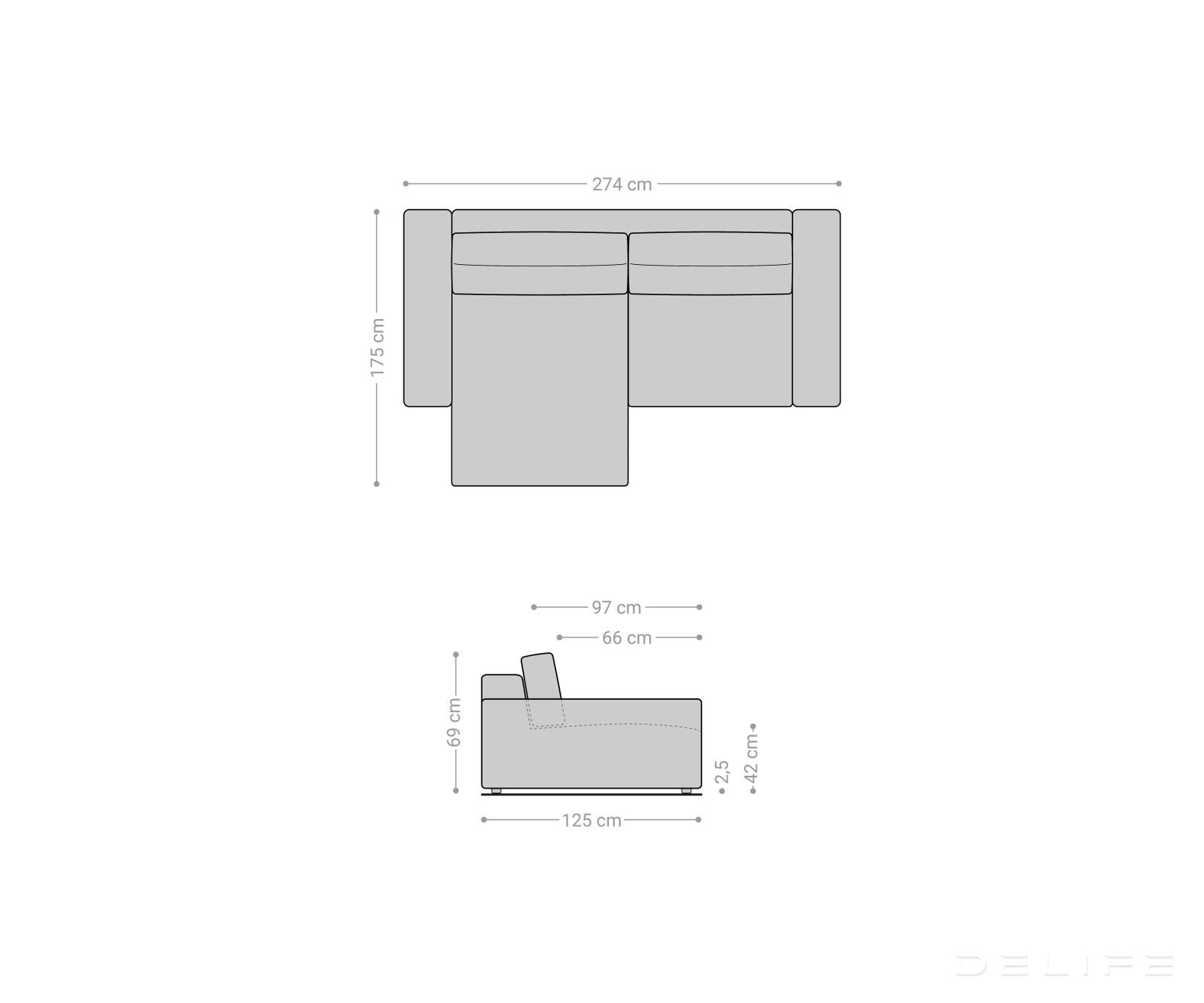 Kutna garnitura Lanzo XL, Materijal: Imitacija kože