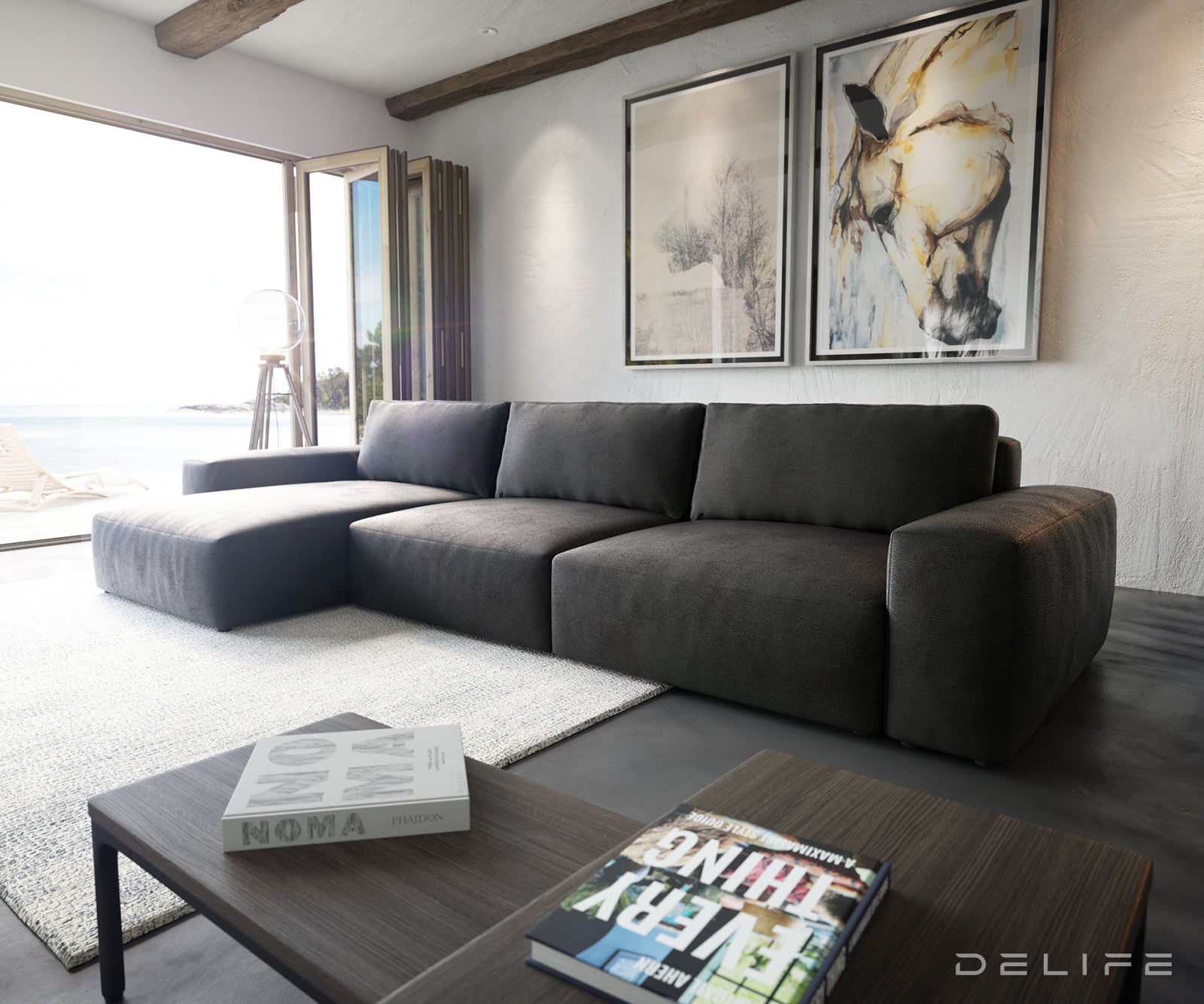 Kutna garnitura Lanzo XL, Materijal: Imitacija kože