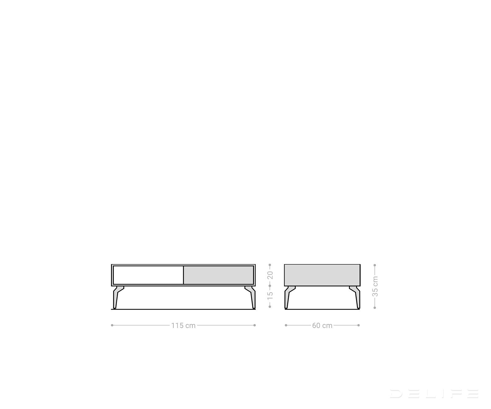 Klub stolić Kleo, Materijal: Bagrem