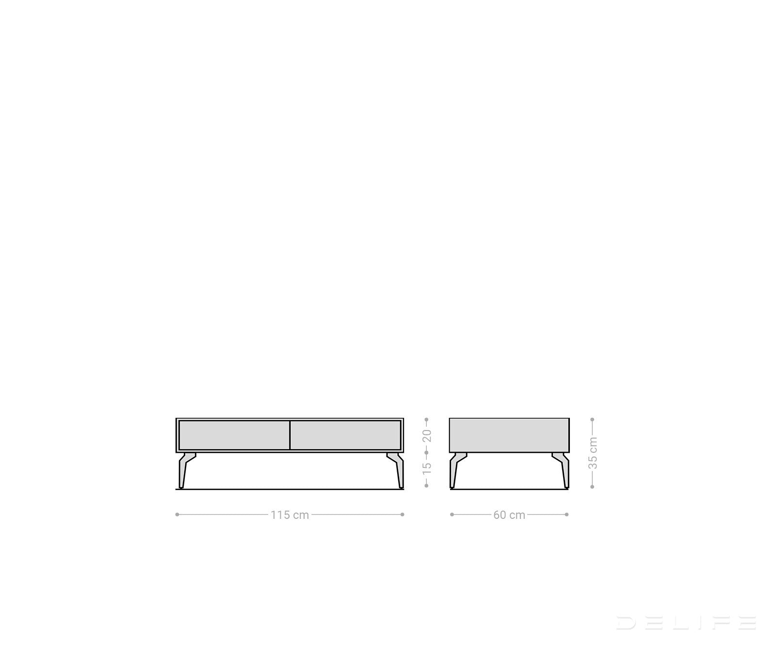 Klub stolić Kleo, Materijal: Bagrem