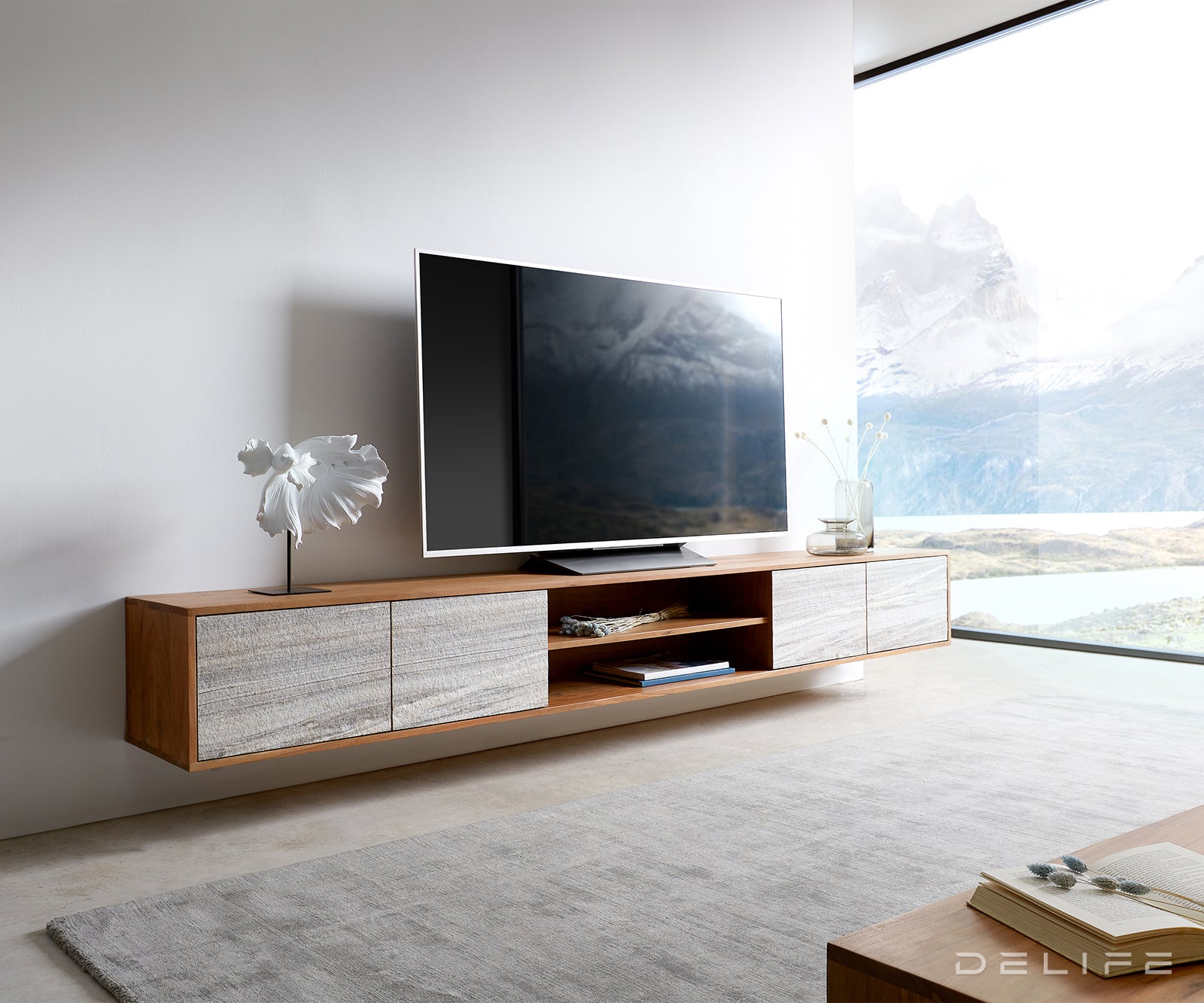 TV Komoda Kleo, Materijal: Bagrem