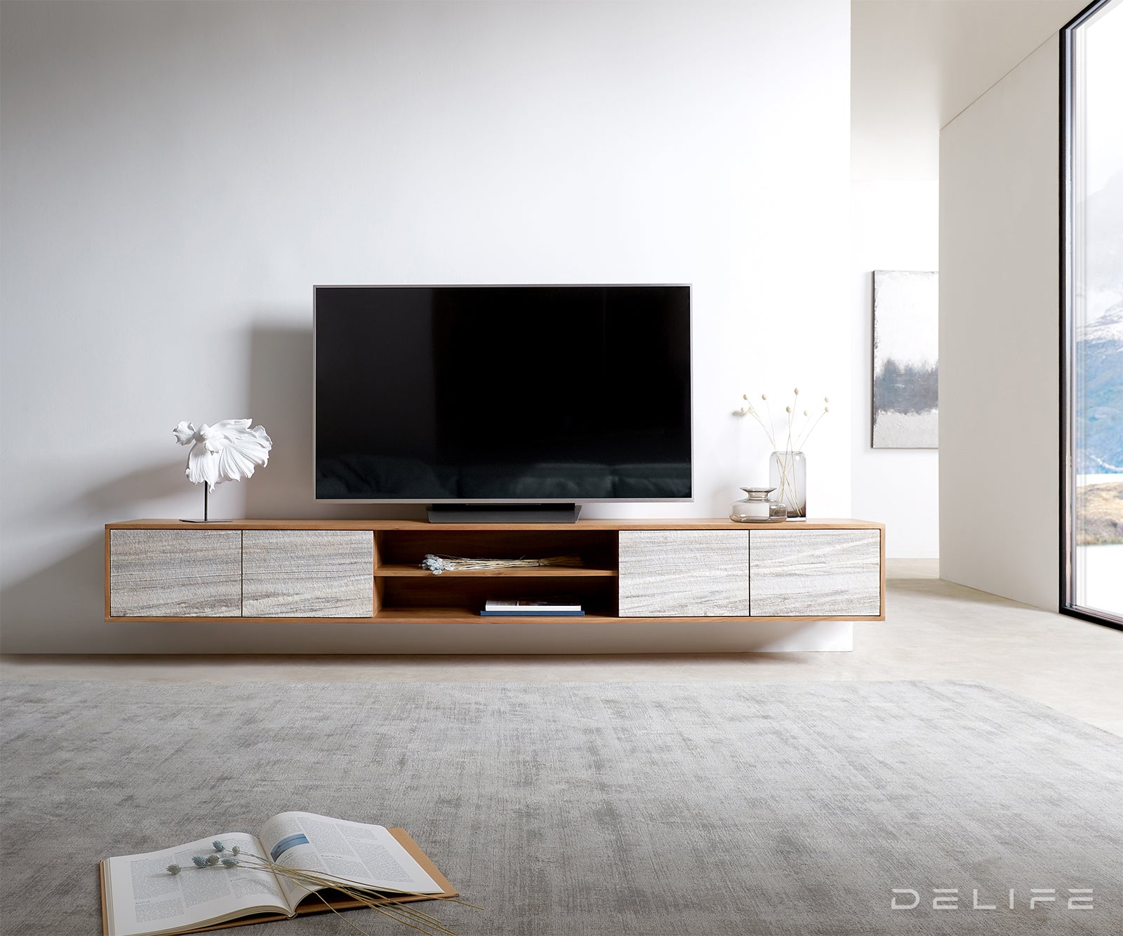 TV Komoda Kleo, Materijal: Bagrem