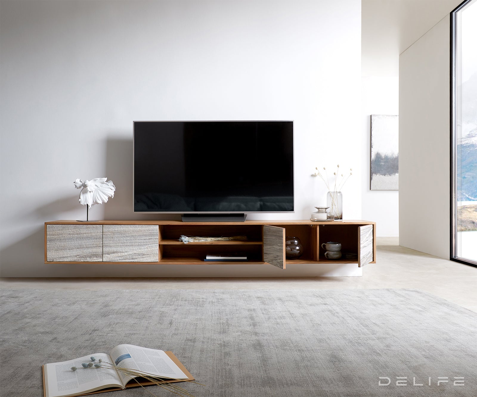 TV Komoda Kleo, Materijal: Bagrem