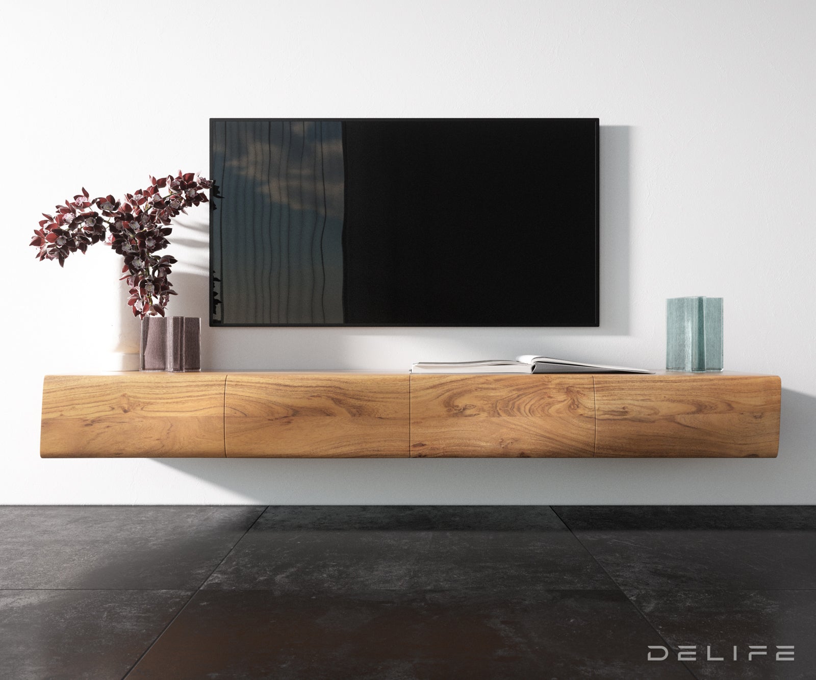 Komoda New Live Edge, Materijal: Bagrem