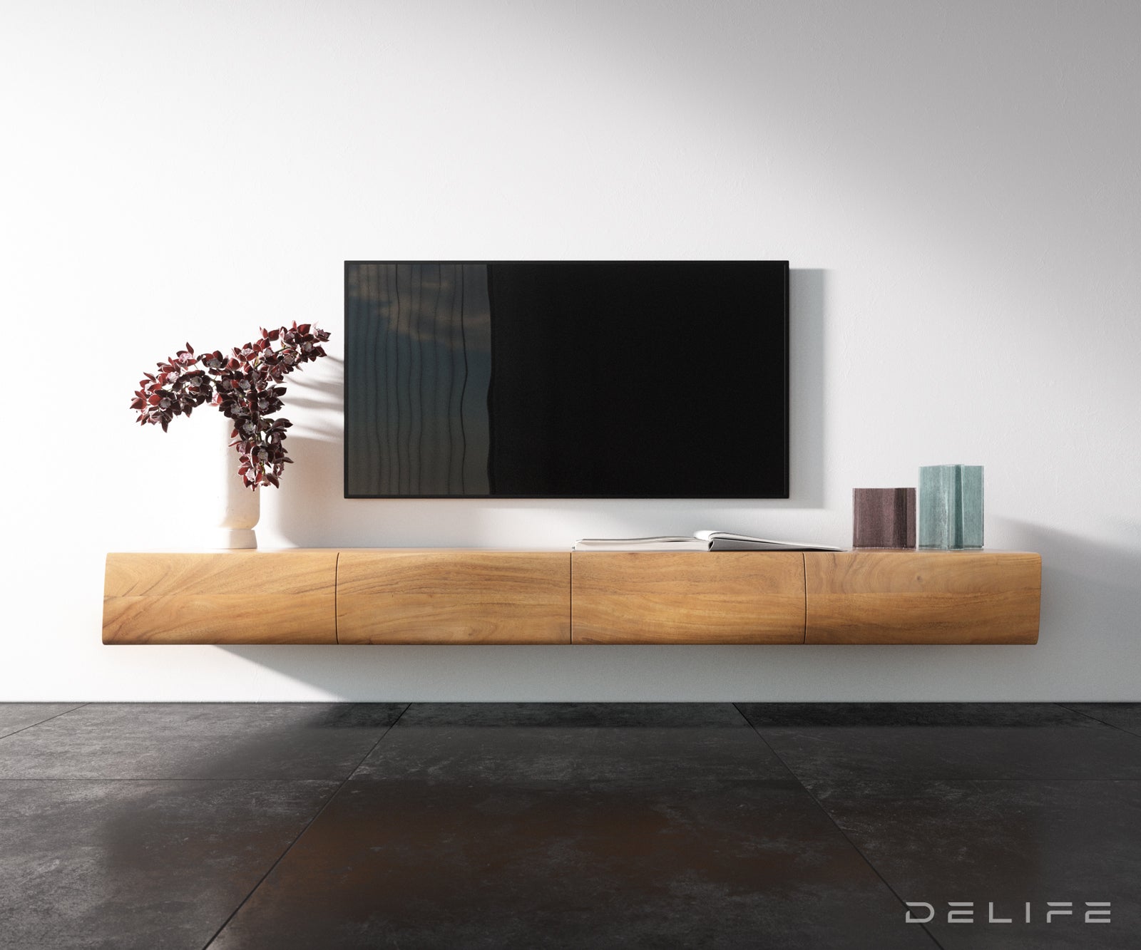 Komoda New Live Edge, Materijal: Bagrem