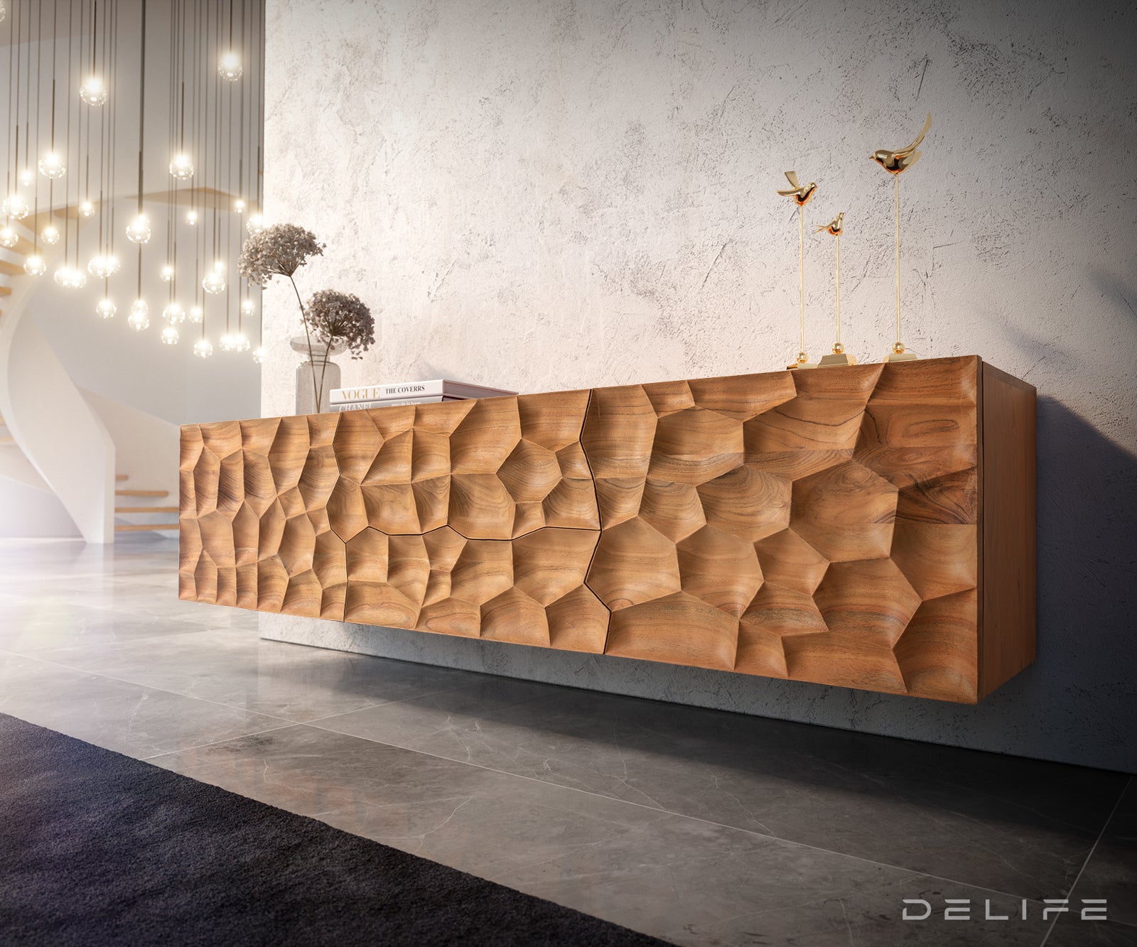 Komoda Solu, Materijal: Bagrem