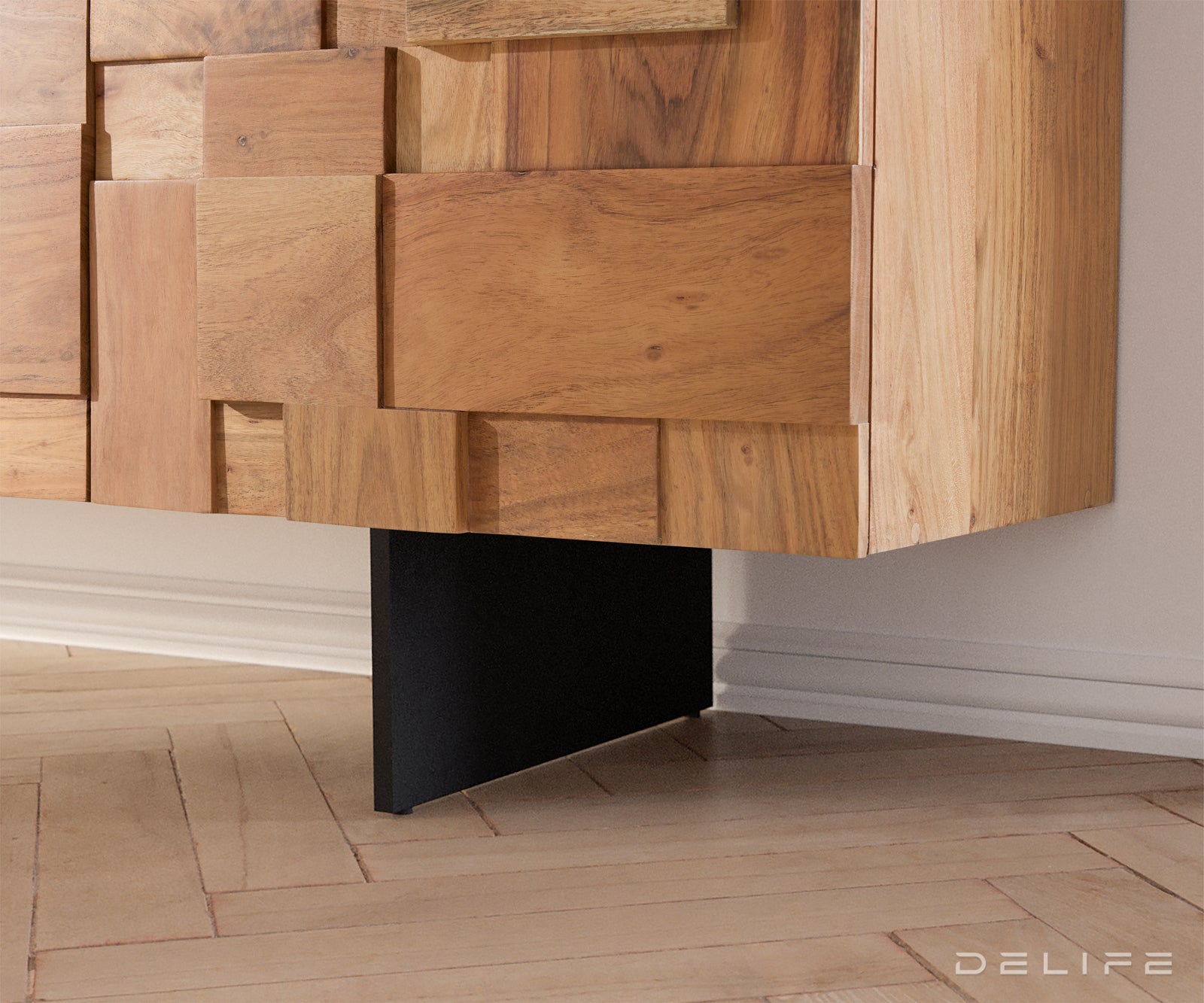 TV Komoda Puzzle 175x35cm, Materijal: Bagrem