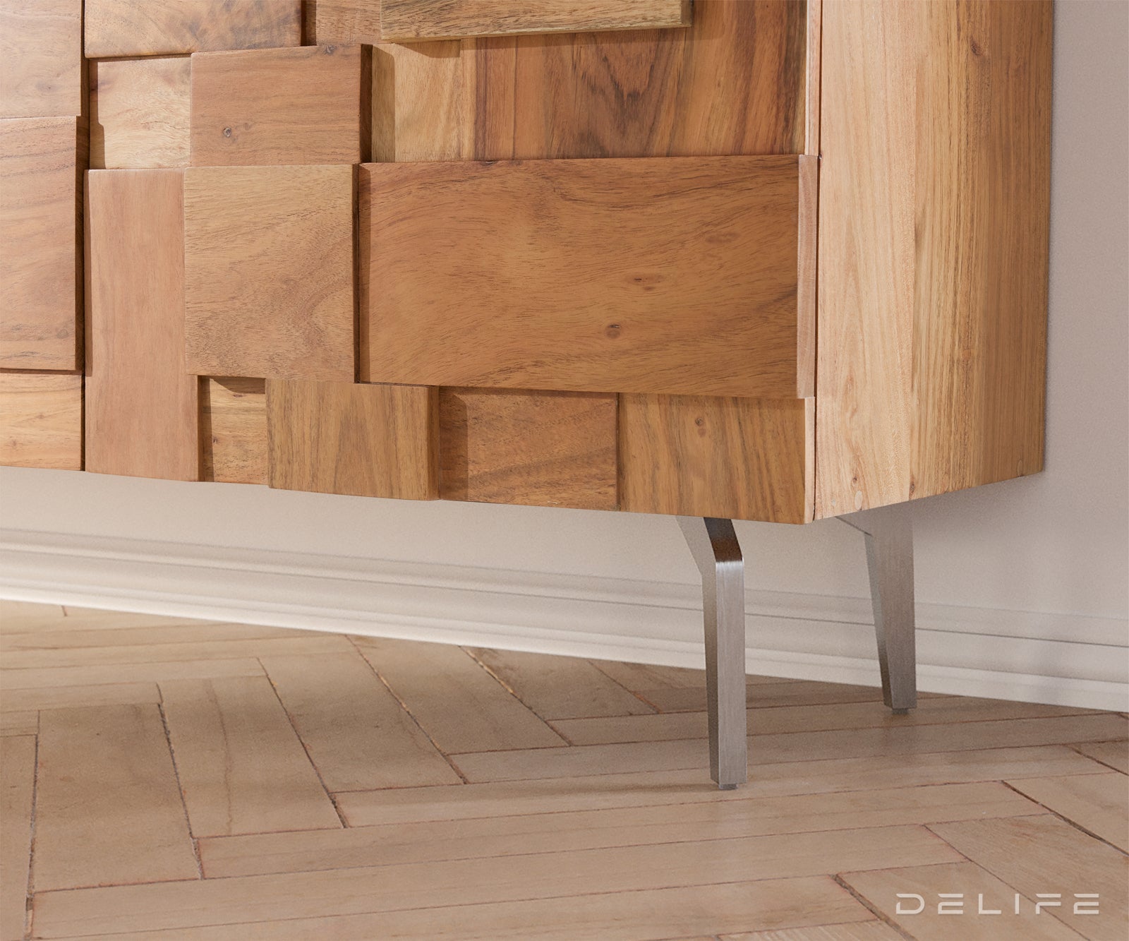 TV Komoda Puzzle 175x35cm, Materijal: Bagrem