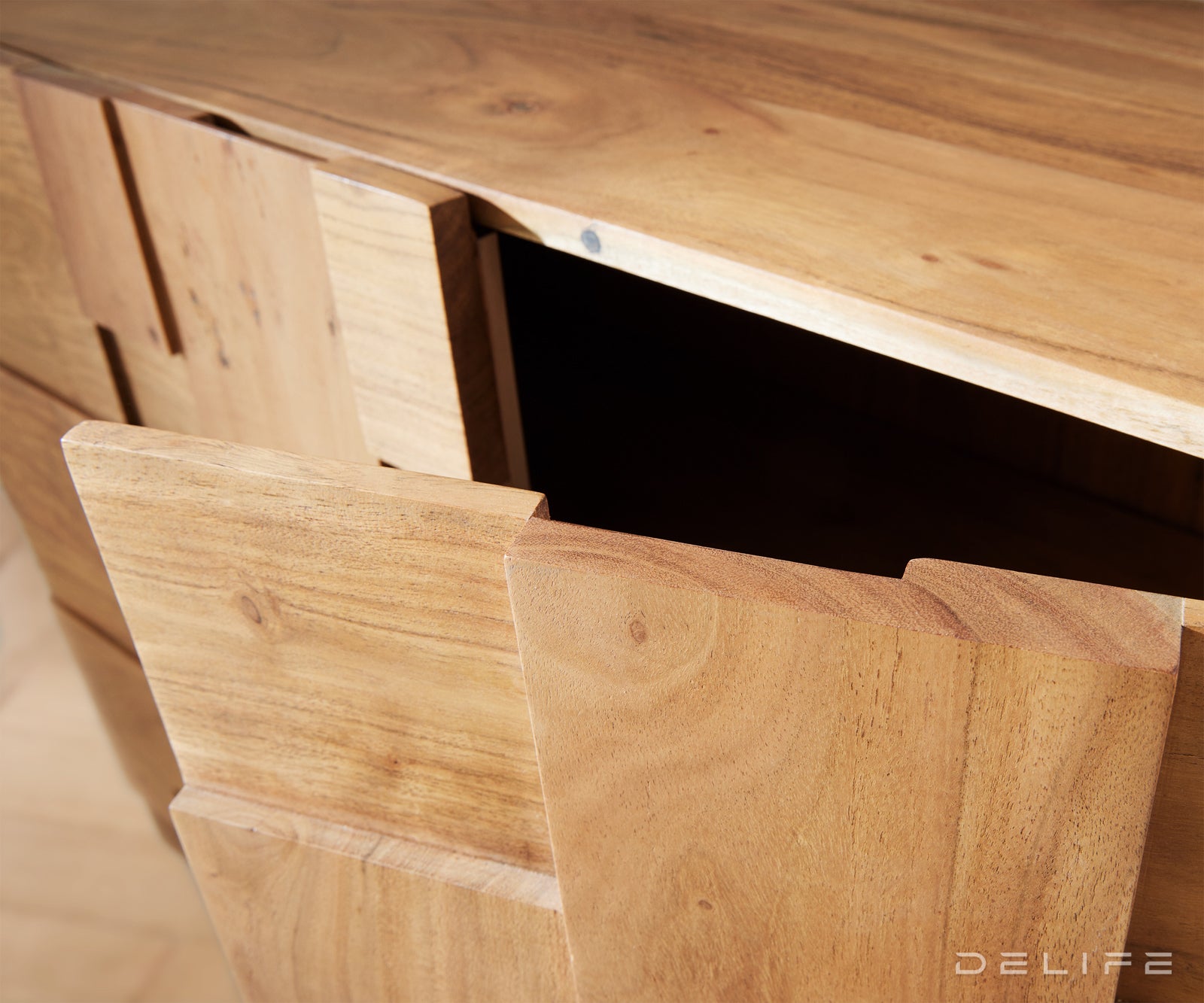 Komoda Puzzle 145x40cm, Materijal: Bagrem