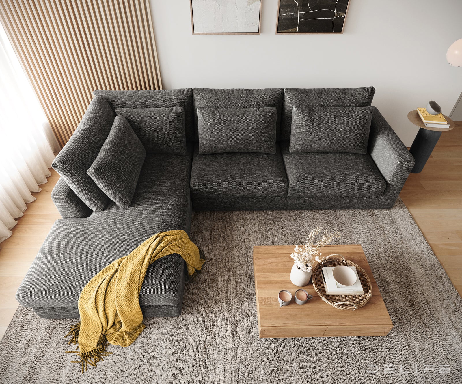 Kutna garnitura Isla 331x226cm, Materijal: Chenille