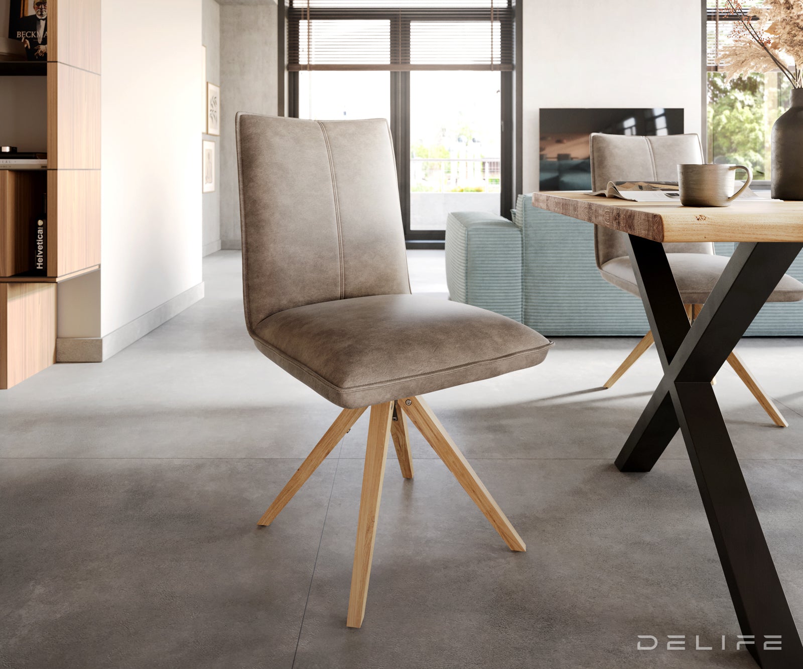 Blagovaonska stolica Lelio, Materijal: Mikrofibra