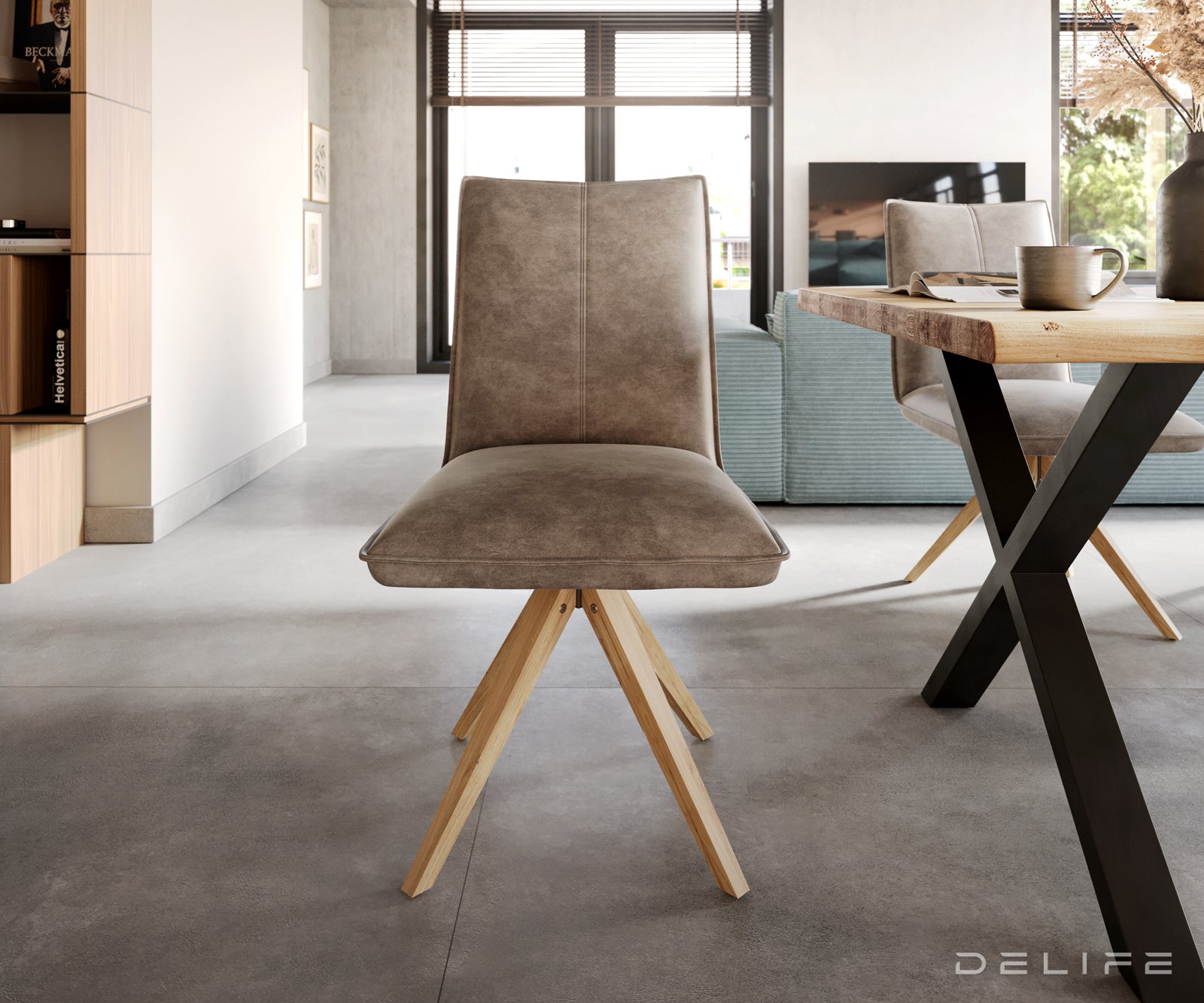 Blagovaonska stolica Lelio, Materijal: Mikrofibra